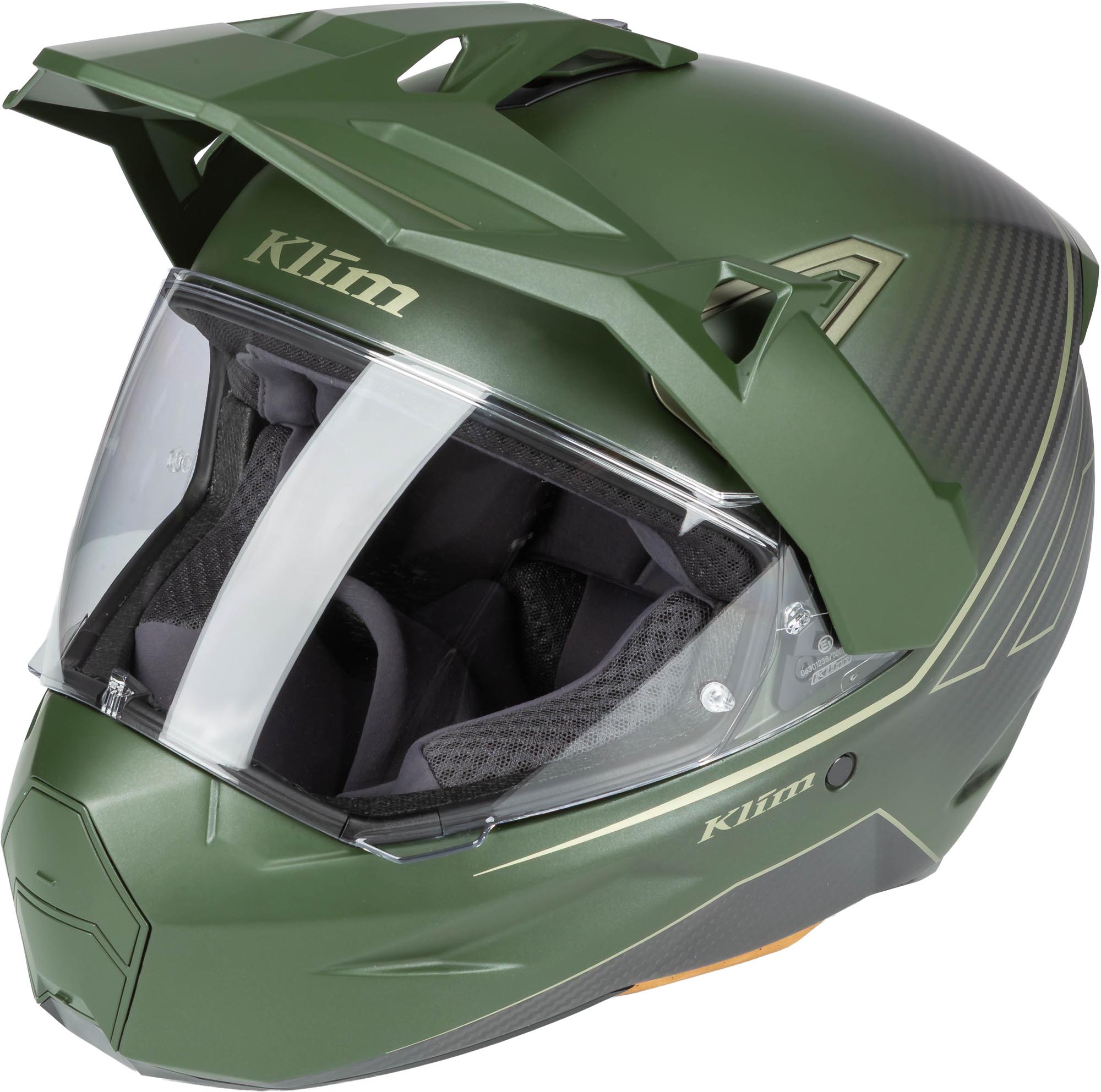 Klim X1 Alpha Graphic Carbon Enduro Helmet, green, Size 2XL for Men-image-957556736