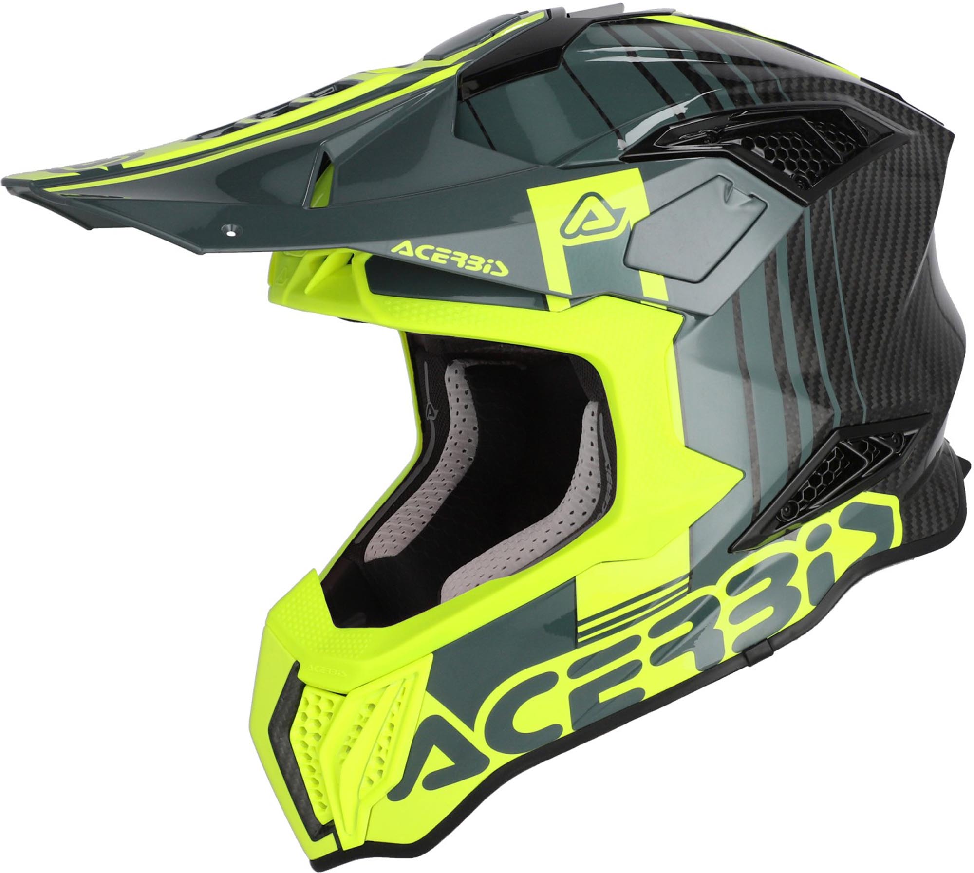 Acerbis Airstrike-C Graphic Carbon Мотокроссовый шлем Черный/Желтый XXL (63/64) 