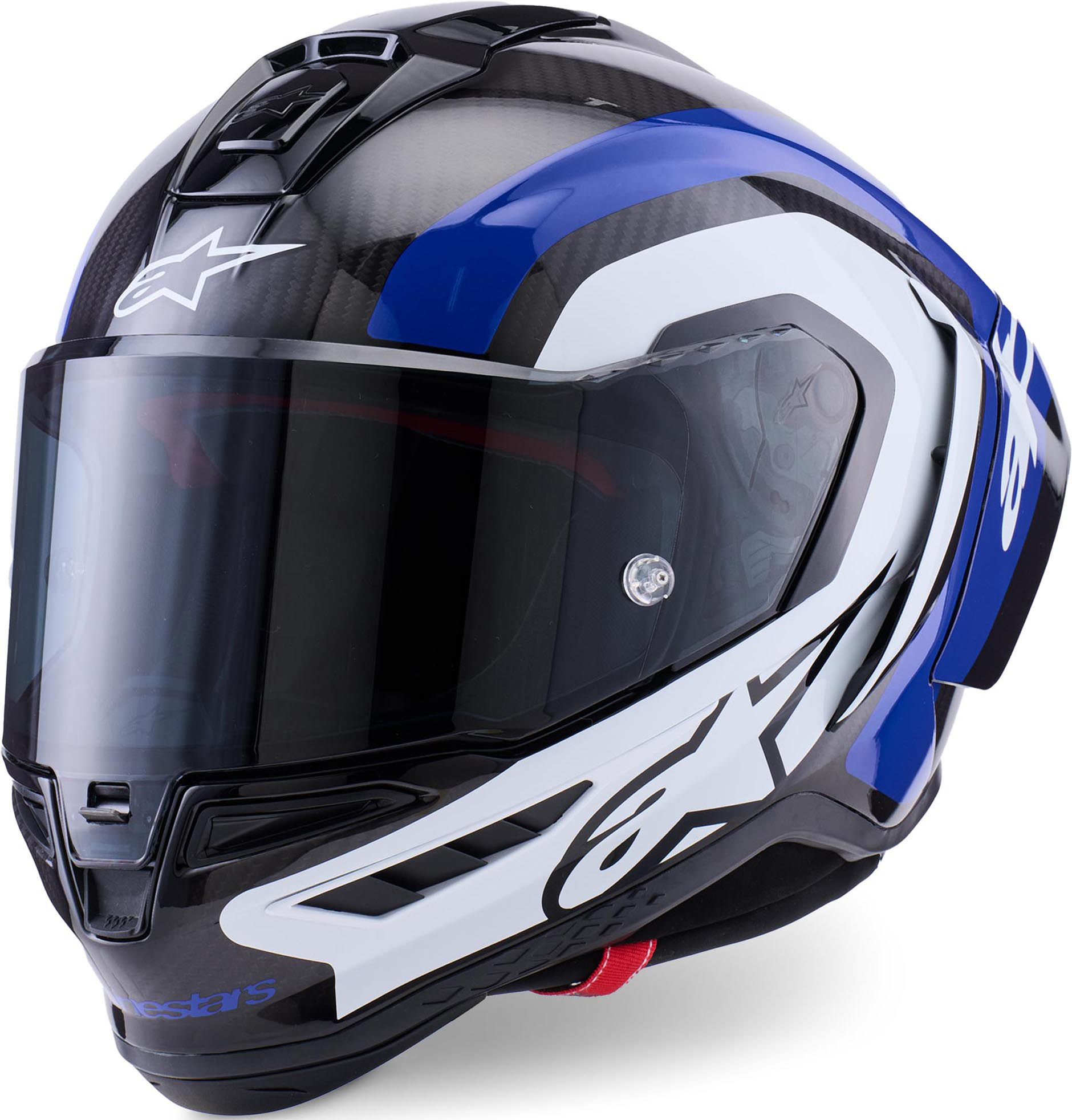 Alpinestars Men's Black White Blue Supertech R10 Arius Helmet, Black-White-Blue, Size 2XL For