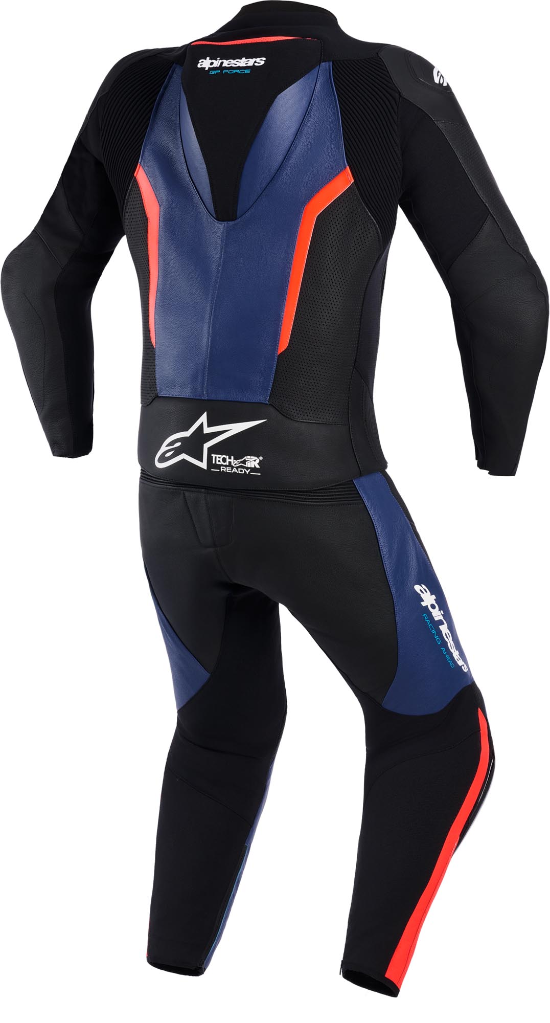 Side view of Alpinestars GP Force V2 Two Piece Motorcycle Leather Suit, Size 52 for Men
