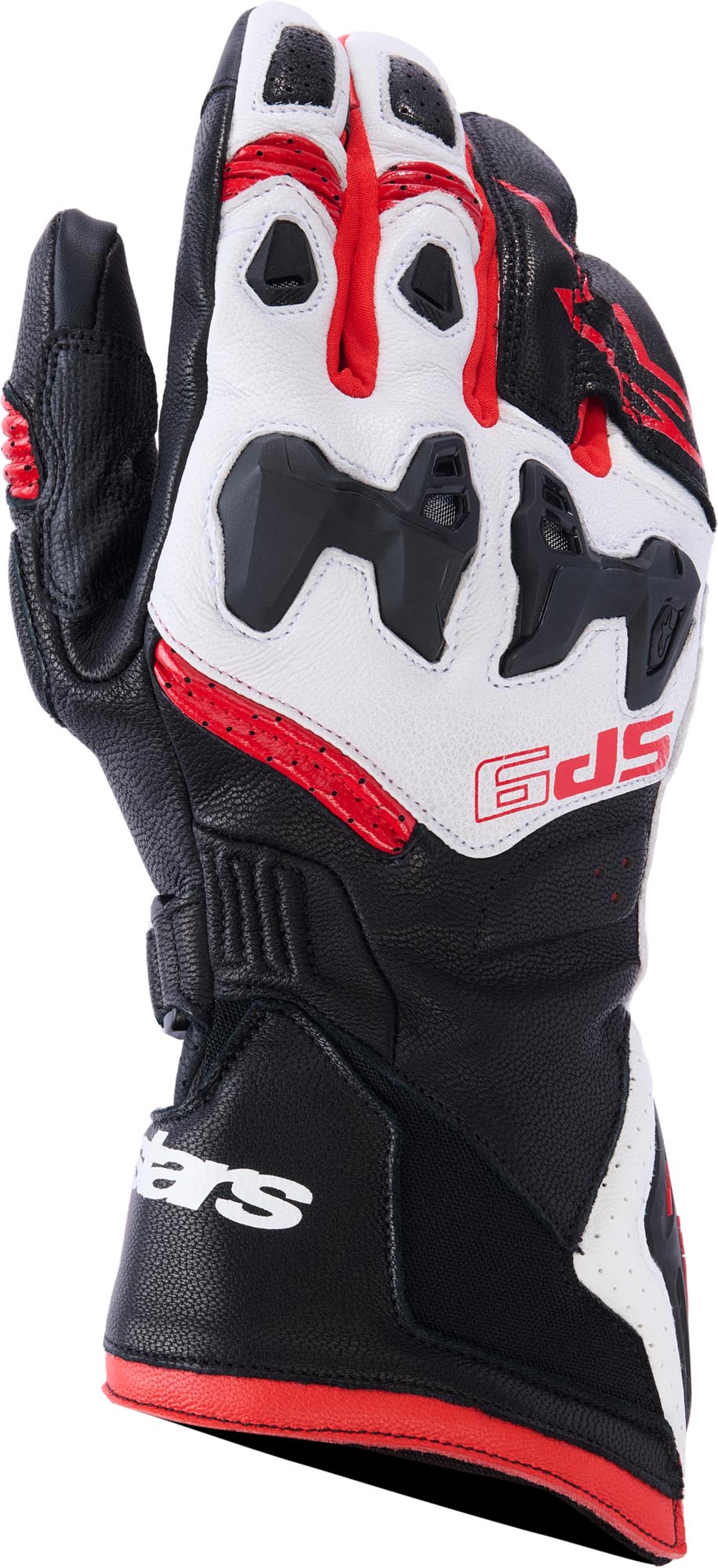 Alpinestars SP-9 Мотоциклетные перчатки Черный/Белый/Красный L 