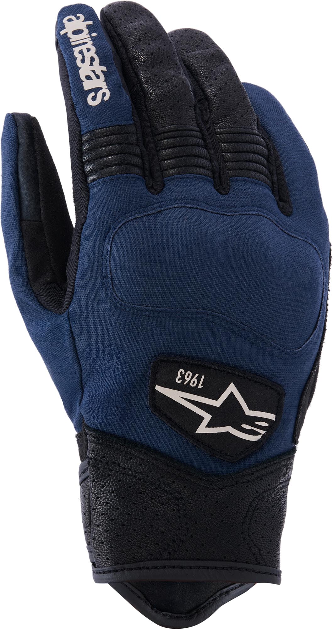 Alpinestars Men's Black Blue Tracker Motorcycle Gloves, Black-Blue, Size 2XL For