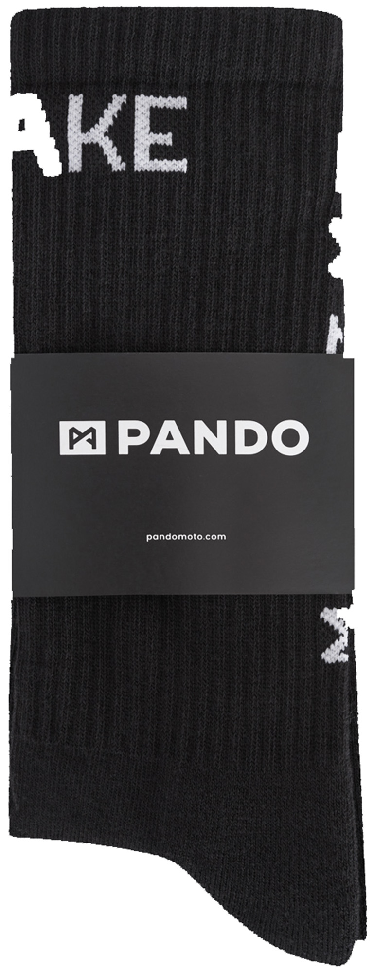 Side view of Pando Moto Brake & Gear Socks, black, Size 37 38 39 40 41 for Men