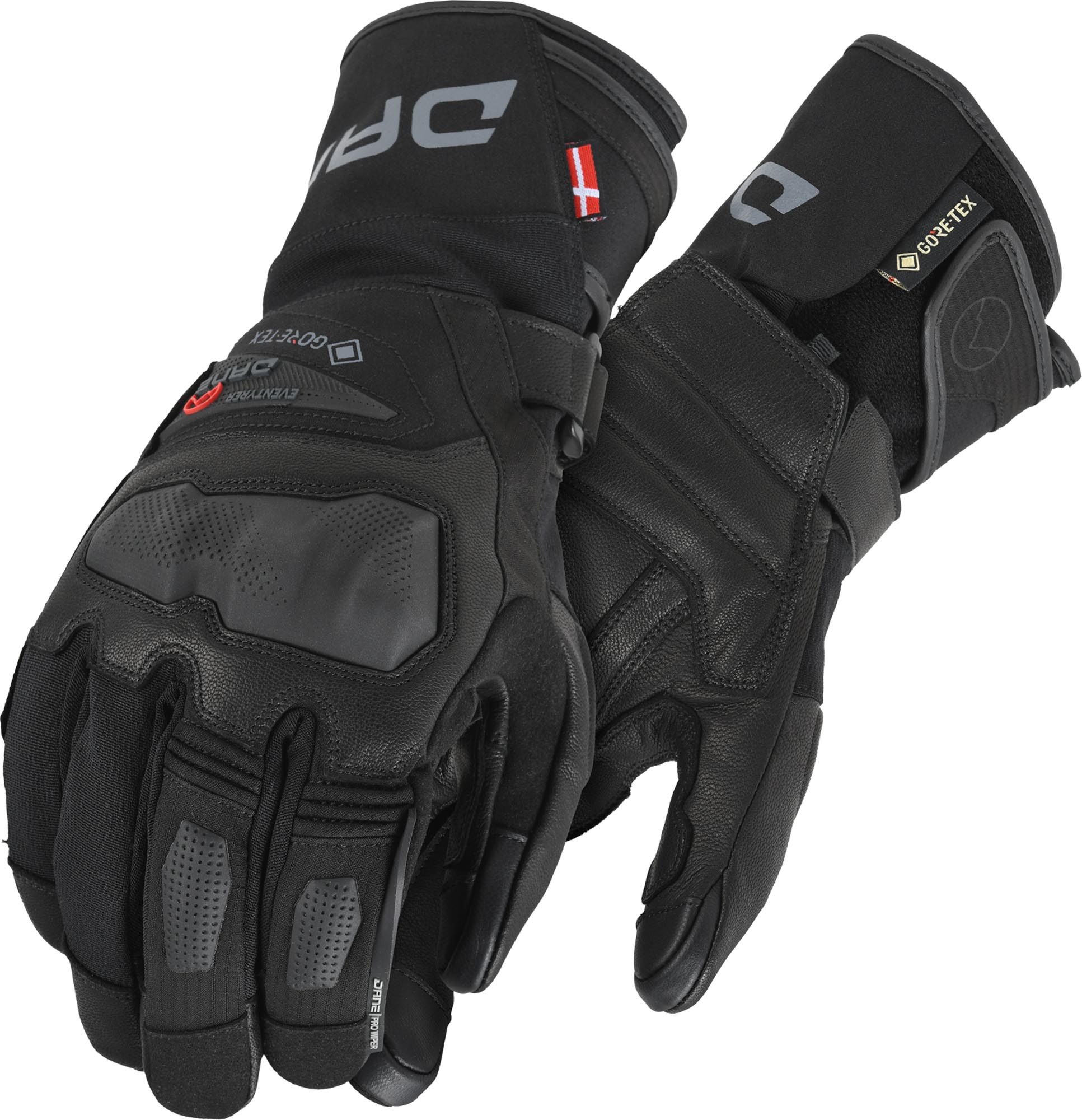 DANE Helsingor Gants de moto Gore-Tex, noir, taille XL pour Hommes