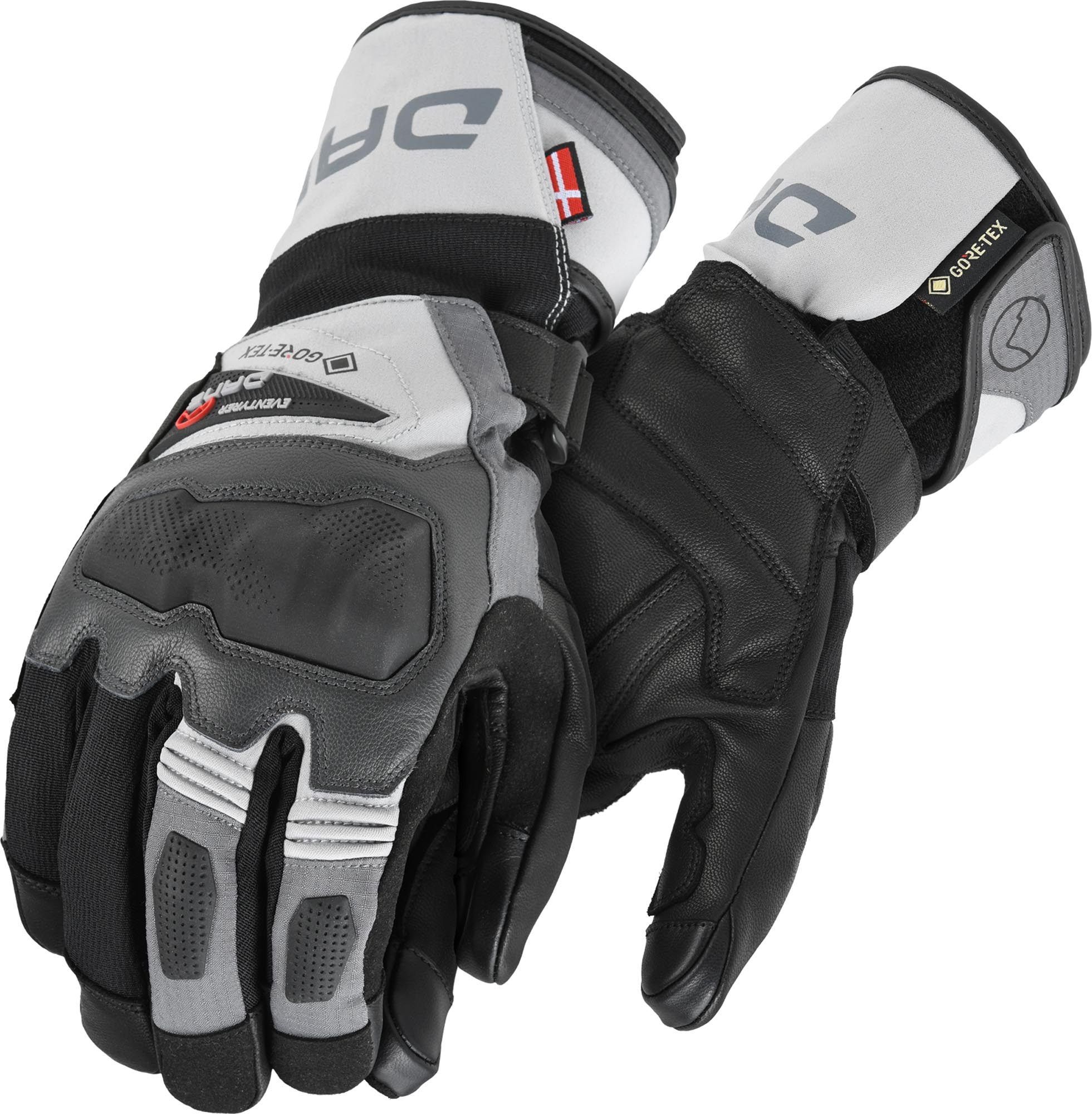 DANE Helsingor Gants de moto Gore-Tex, gris, taille L pour Hommes