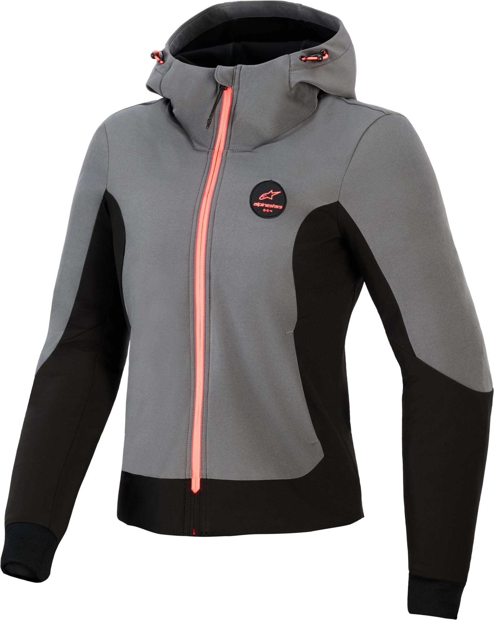 Alpinestars Stella Radium Tech Ladies Motorcycle Zip Hoodie, Black-Grey, Size M For Women