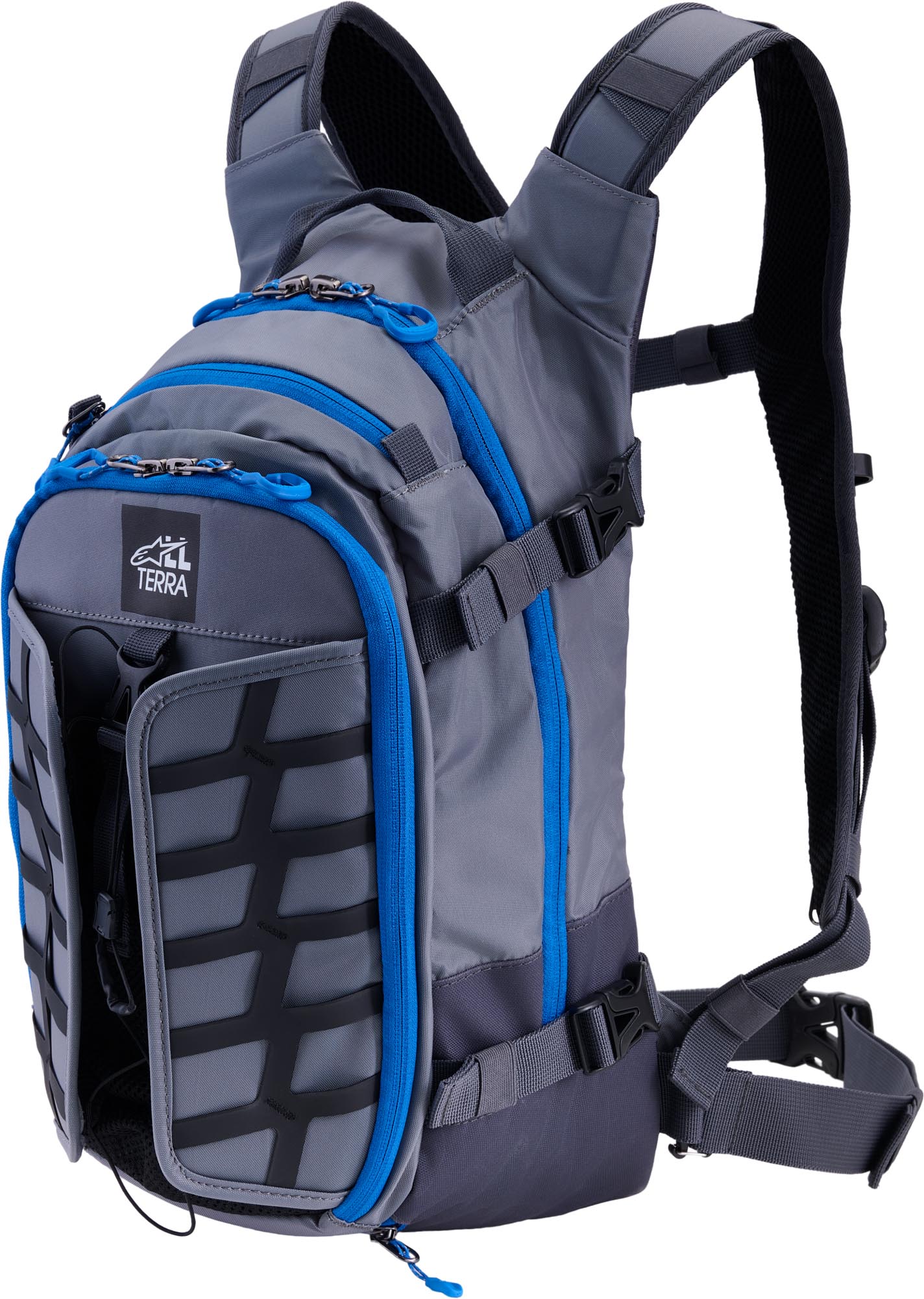 Alpinestars AT-15 Motorcycle Backpack, grey-blue for Men-image-532125865