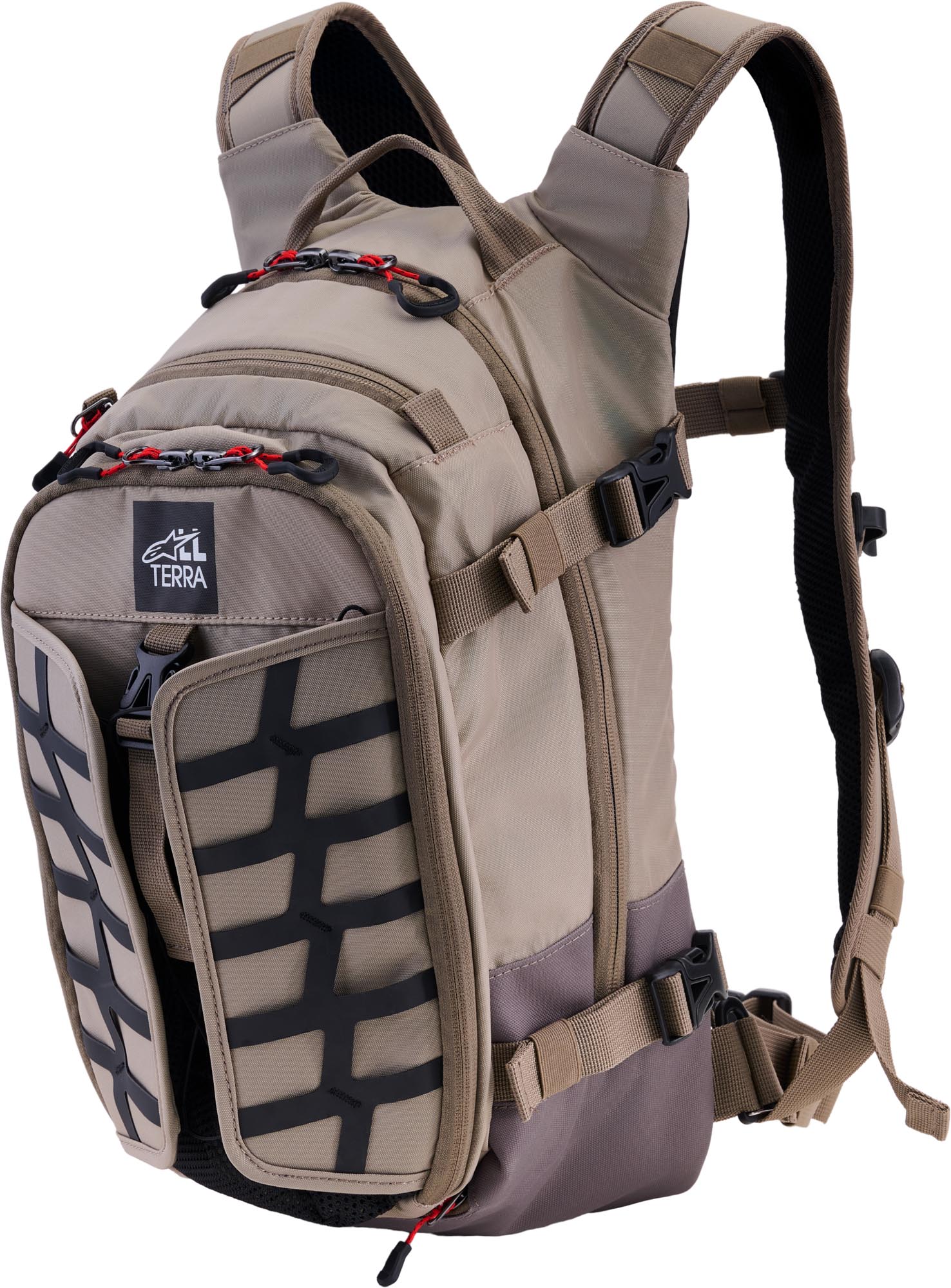 Alpinestars AT-15 Motorcycle Backpack, brown-silver for Men-image-532125082
