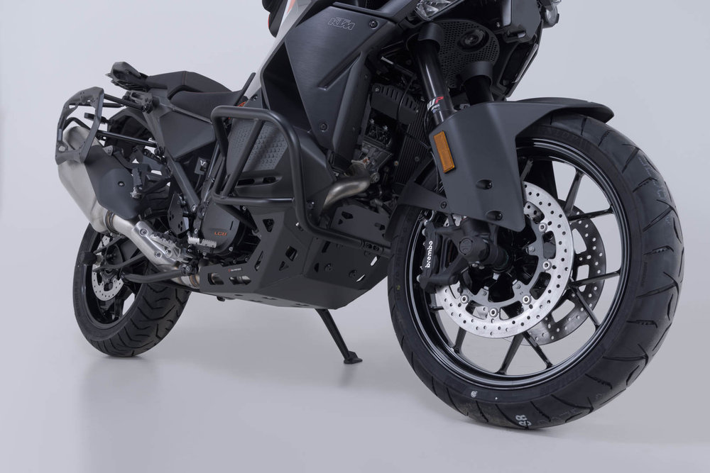 SW-Motech发动机护罩 - 黑色。KTM 1290 / 1390 超级冒险（21年起）。