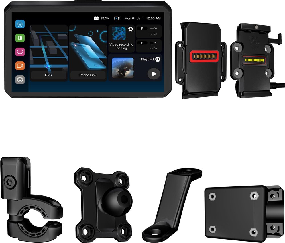 AlienRider M2-QR Bundle 5 摩托车多媒体系统