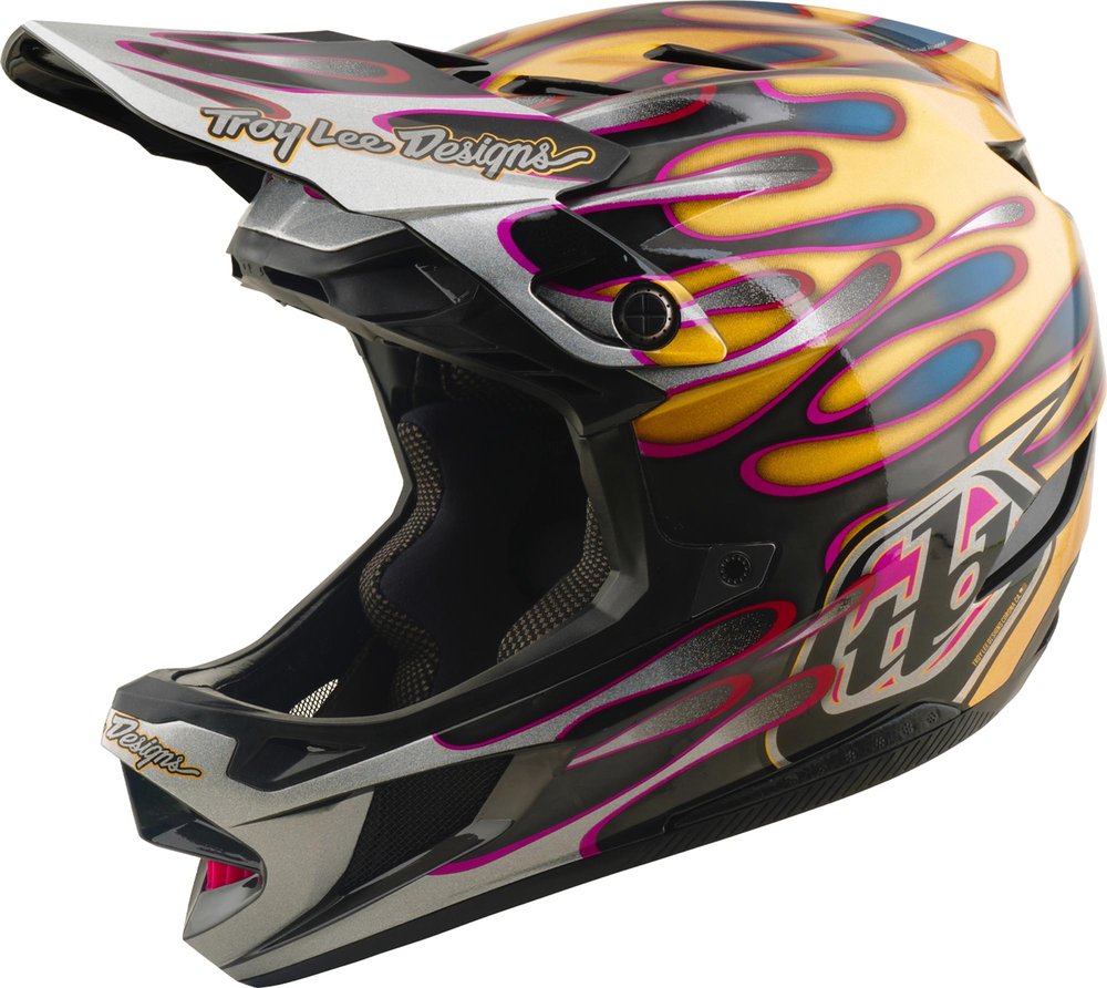 Troy Lee Designs D4 Carbon MIPS Overspray Capacete de Descida
