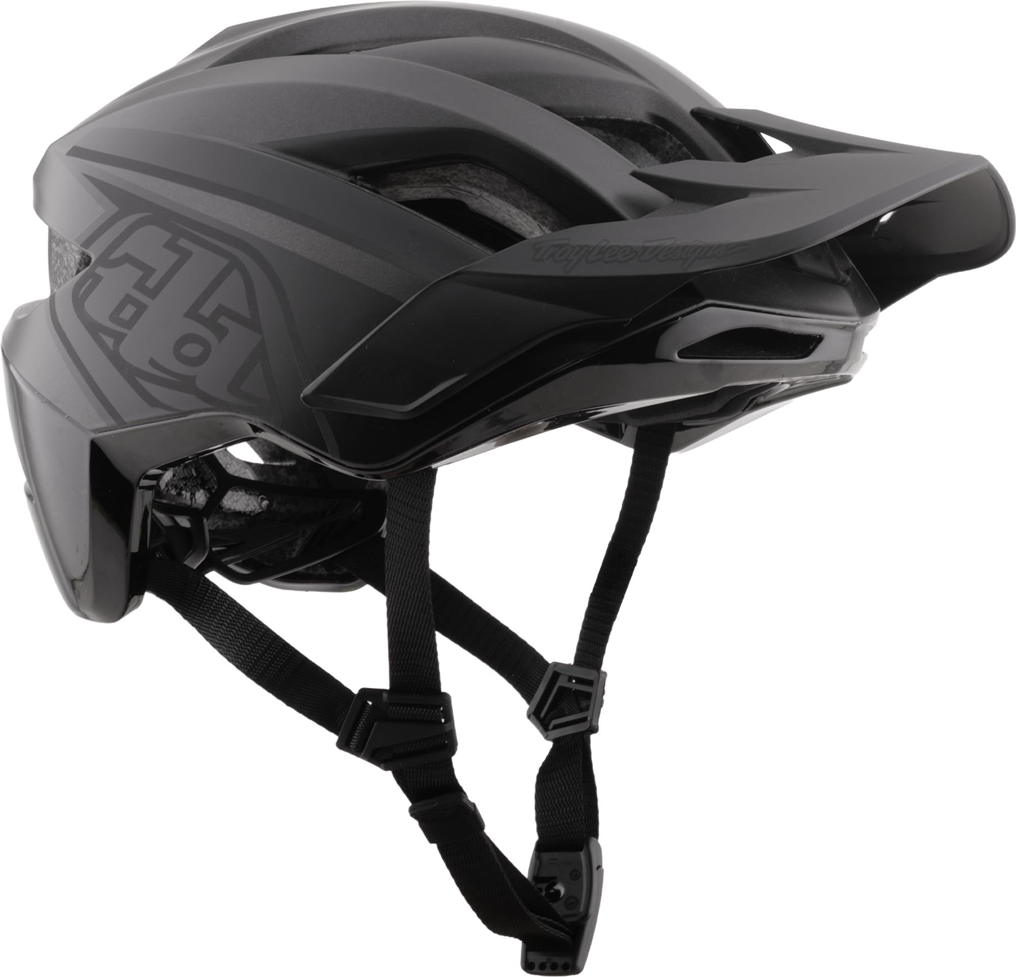 Side view of Troy Lee Designs Flowline SE Mips Phantom Bicycle Helmet, black for Men