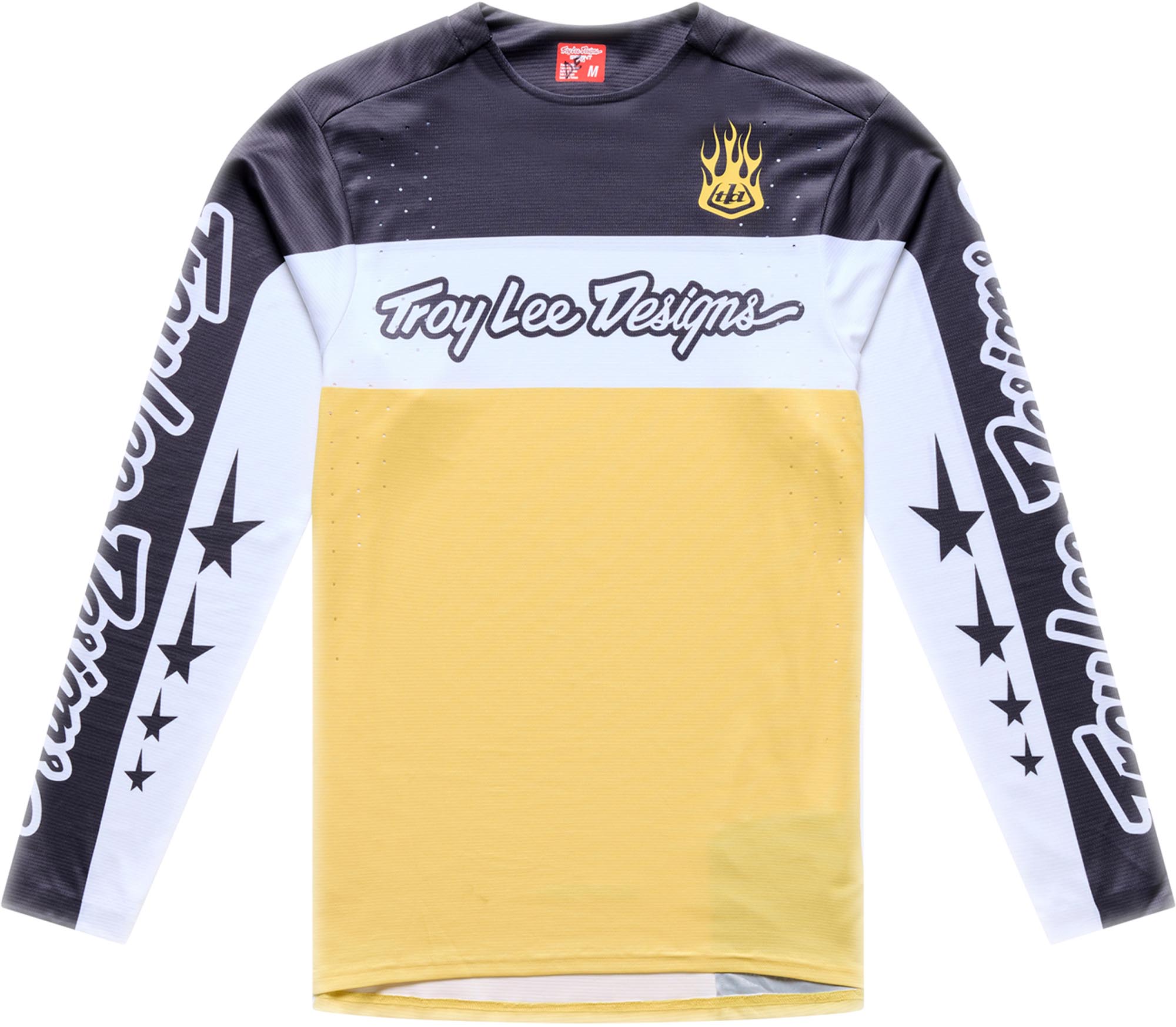 Troy Lee Designs Sprint Pro YO Moto Bicycle Jersey, yellow, Size L for Men-image-728339076