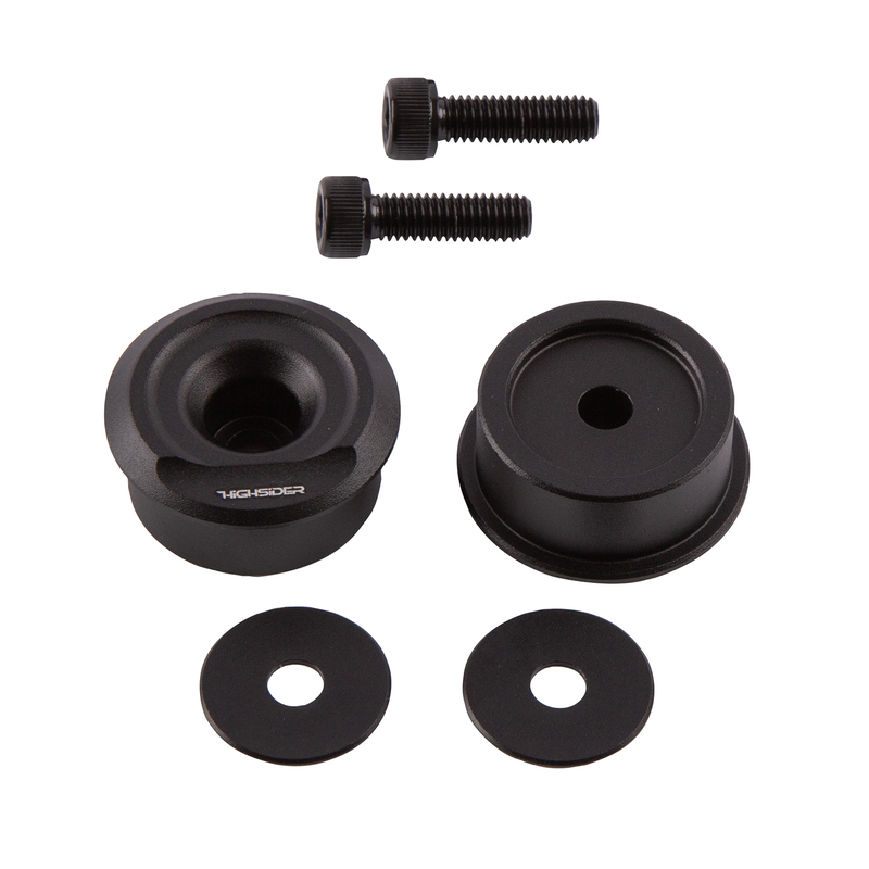 HIGHSIDER Embouts de guidon pro PV25, noir