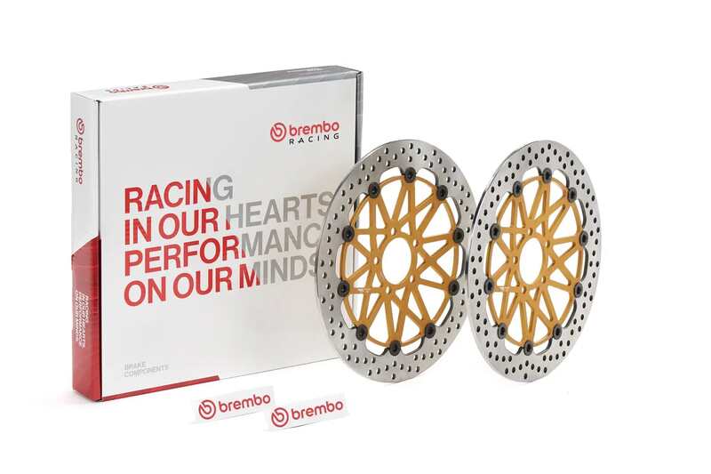 Brembo S.p.a. Unisex Upgrade Supersport Round Floating Brake Discs - By Pair