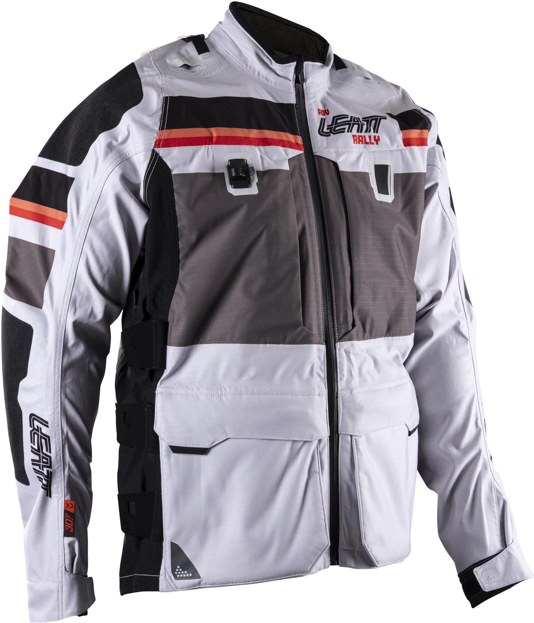 Leatt ADV Rally 7.5 HydraDri waterproof Textile Jacket, grey, Size L for Men-image-995821681