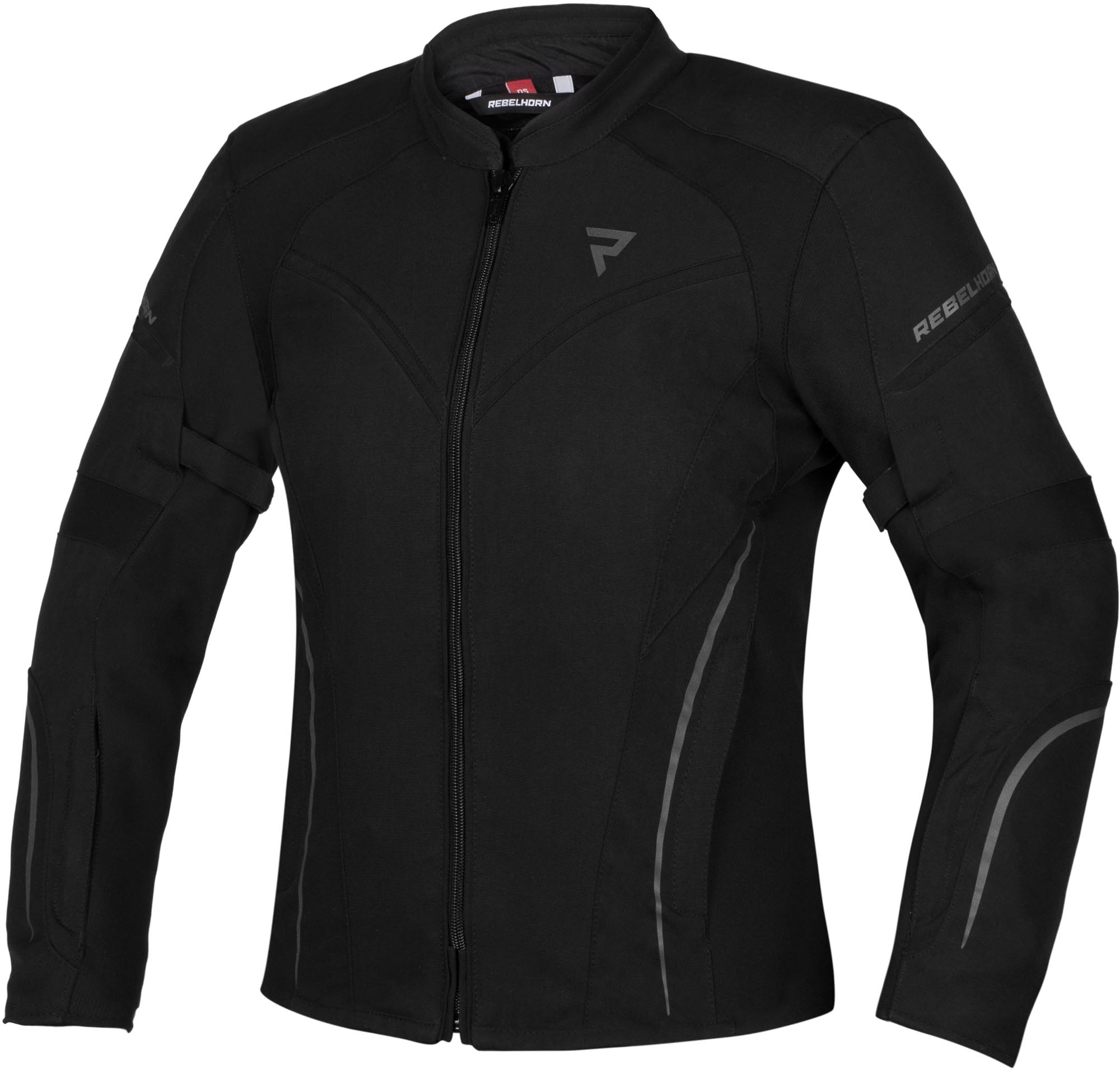 Rebelhorn Luna Veste textile moto pour femmes imperméable, noir, taille 2XS