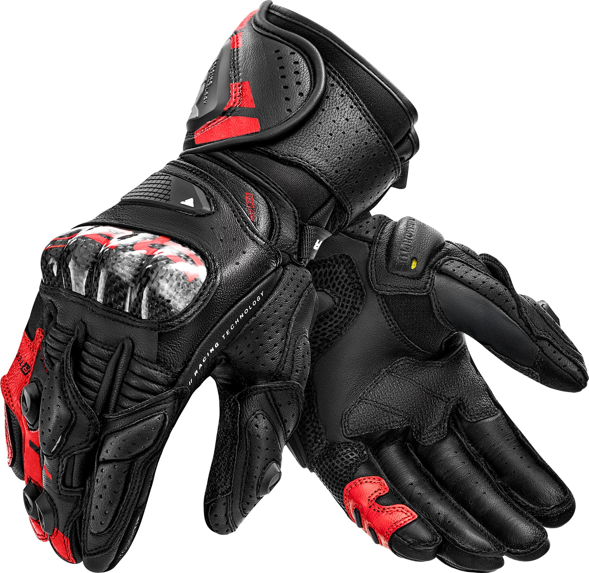 SHIMA RS-3  Мотоциклетные перчатки Черный/Красный 3XL 