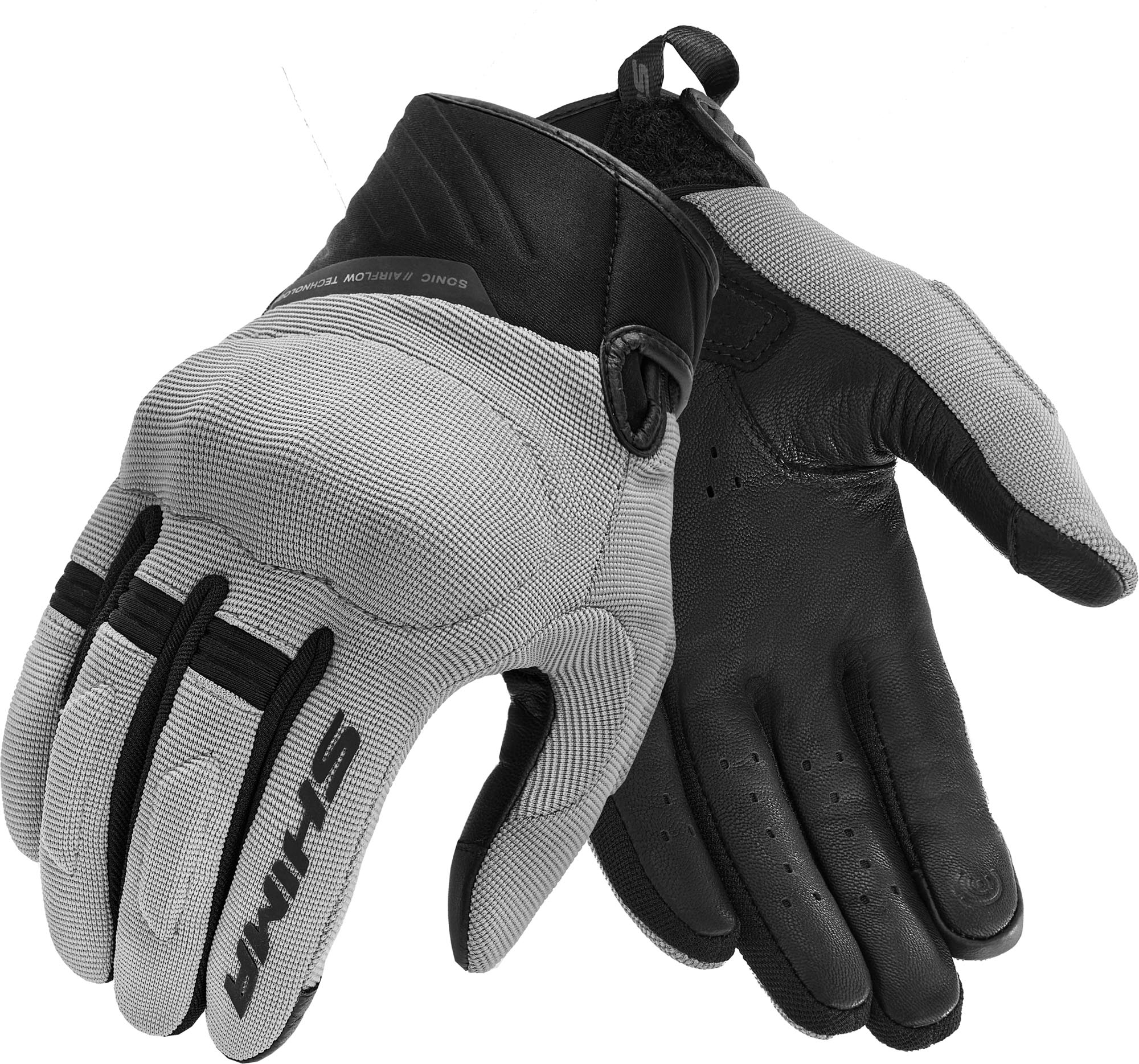 SHIMA Sonic Gants de moto, gris, taille S pour Hommes