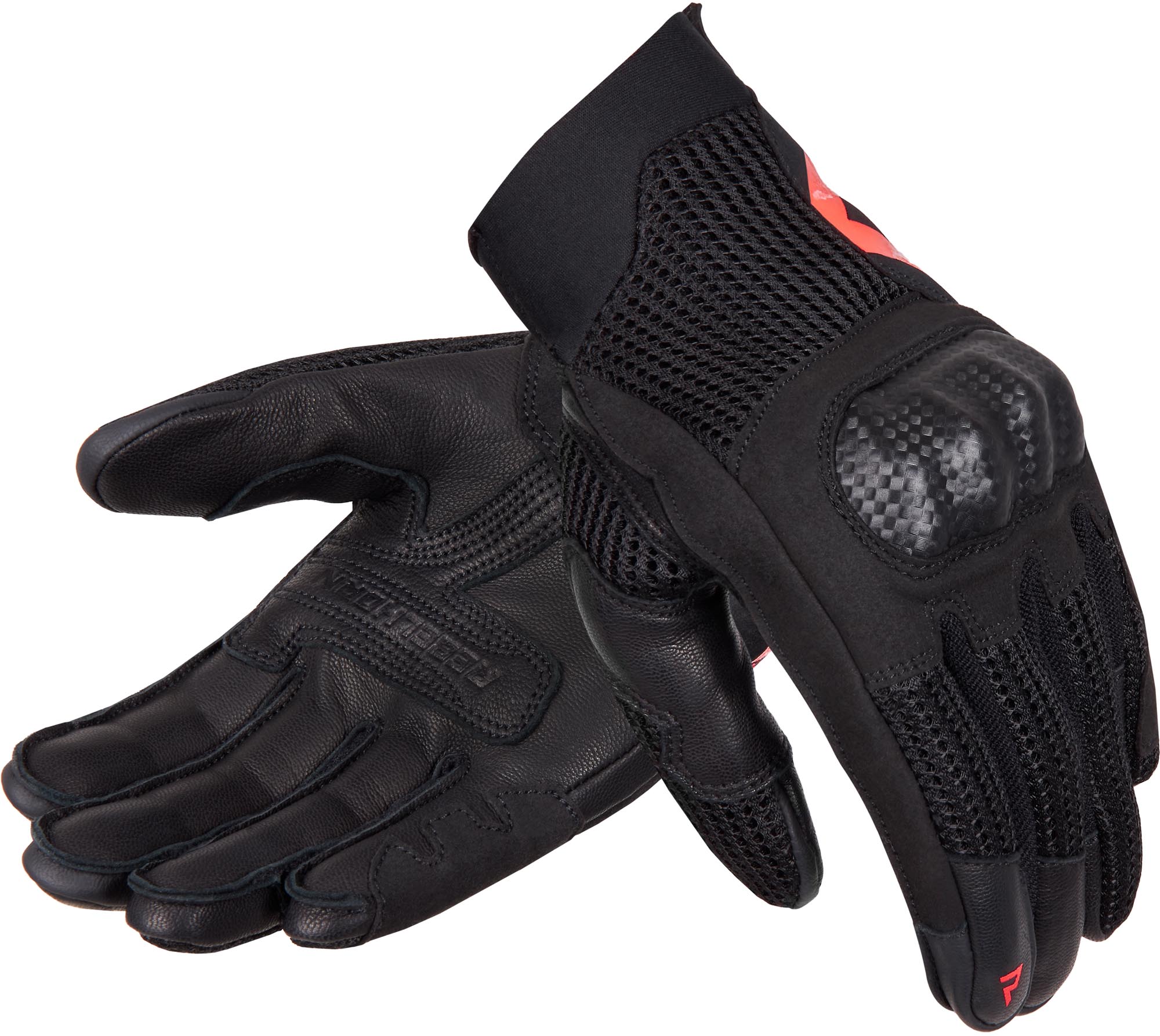 Rebelhorn Gap III Gants de moto, noir-rouge, taille XS pour Hommes