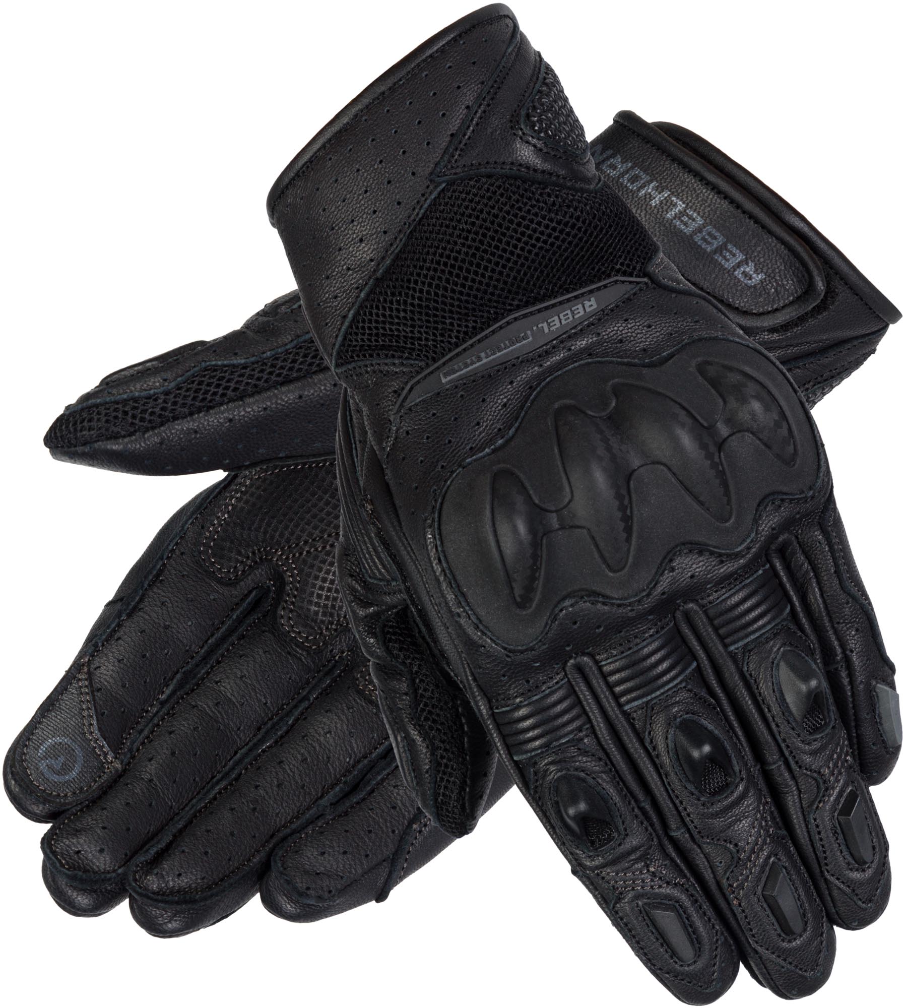 Rebelhorn Flux 2 Gants moto pour dames, noir, taille XL pour Femmes