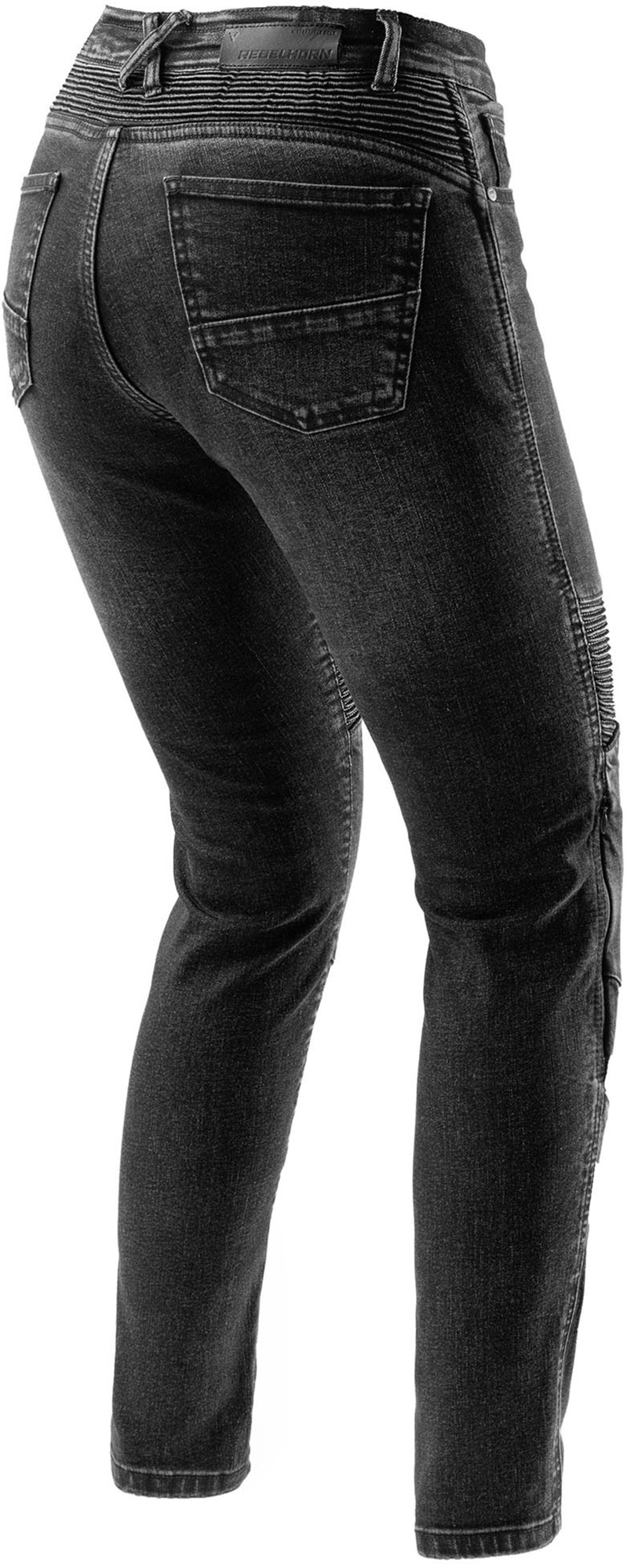 Side view of Rebelhorn Agness 2 Ladies Motorcycle Jeans, Size 34 for Women