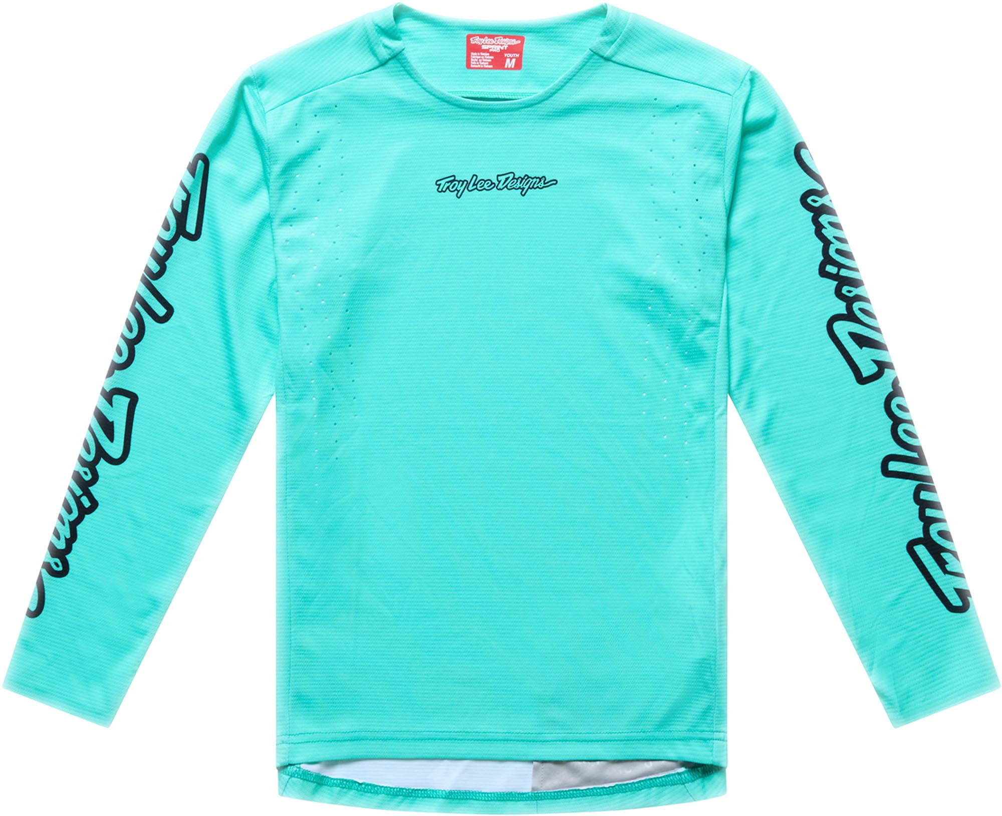 Troy Lee Designs Sprint Pro Mono Youth Bicycle Jersey, turquoise, Size L-image-393400851