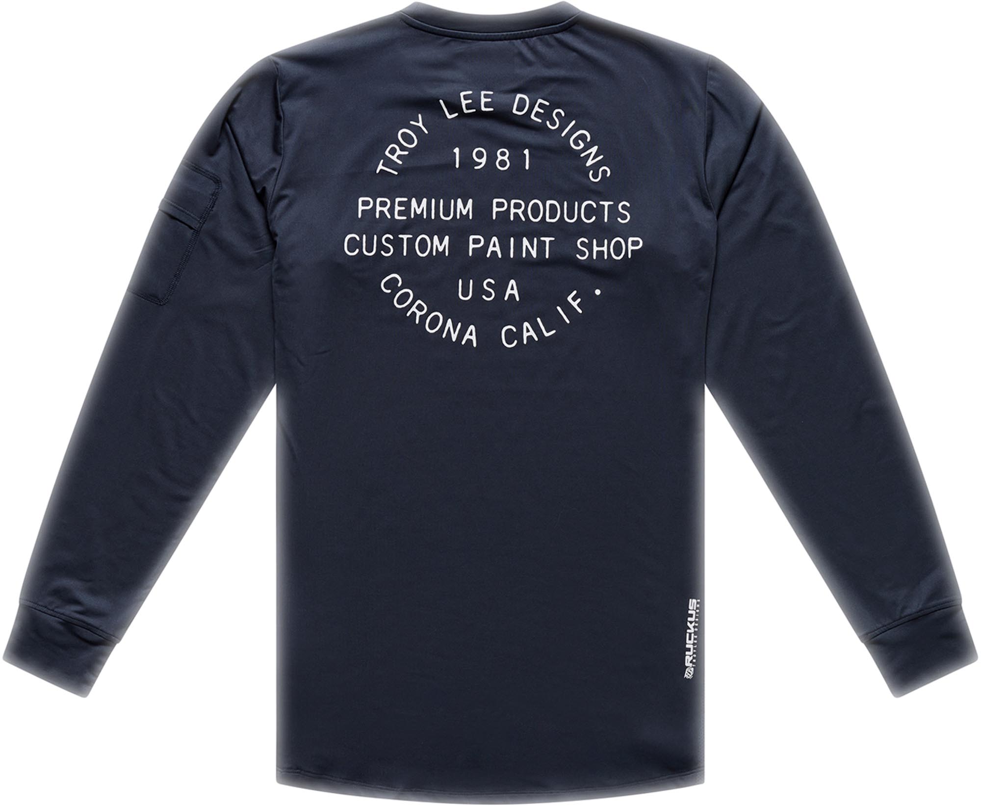Side view of Troy Lee Designs Ruckus Ride Pressed Bicycle Jersey, Size M for Men