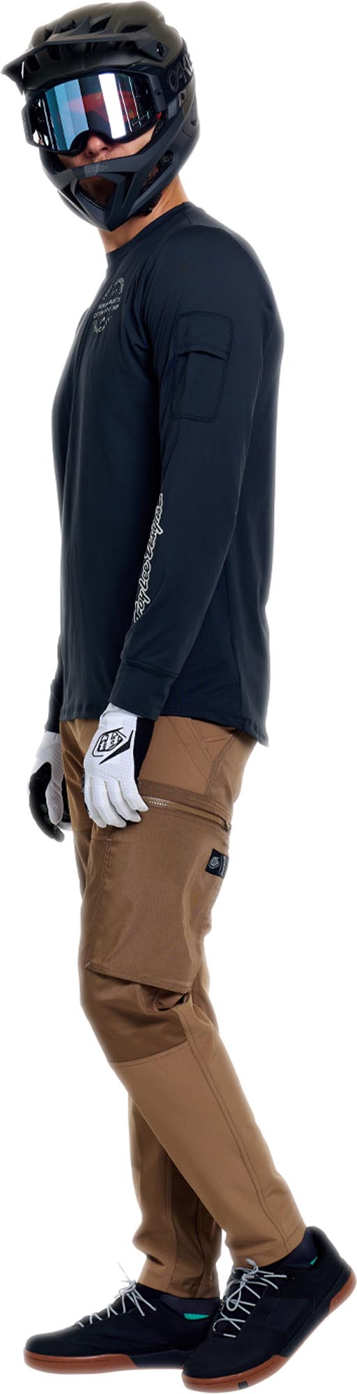 Side view of Troy Lee Designs Ruckus Ride Pressed Bicycle Jersey, Size M for Men