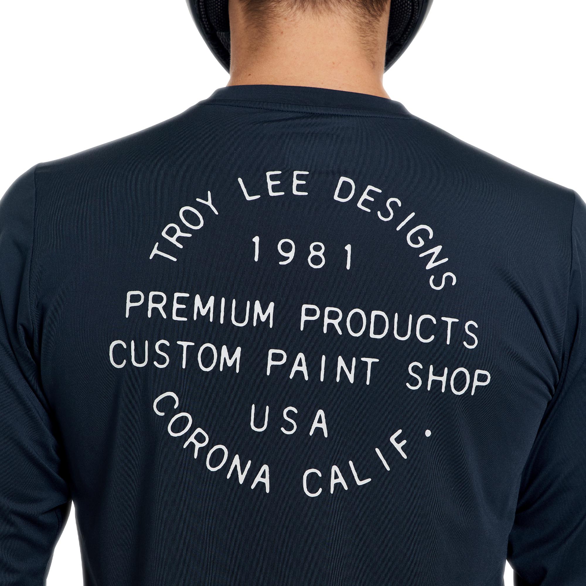 Side view of Troy Lee Designs Ruckus Ride Pressed Bicycle Jersey, Size M for Men