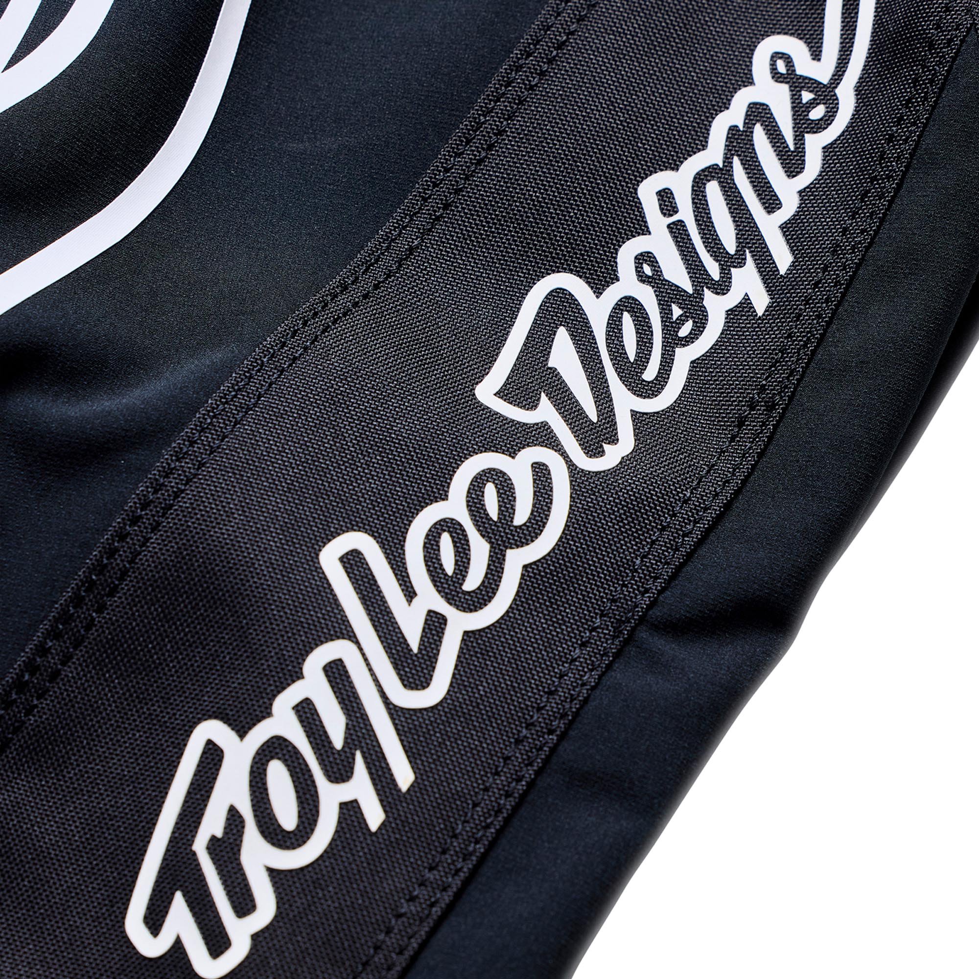 Side view of Troy Lee Designs Sprint Pro Mono Bicycle Pants, black, Size 28 for Men