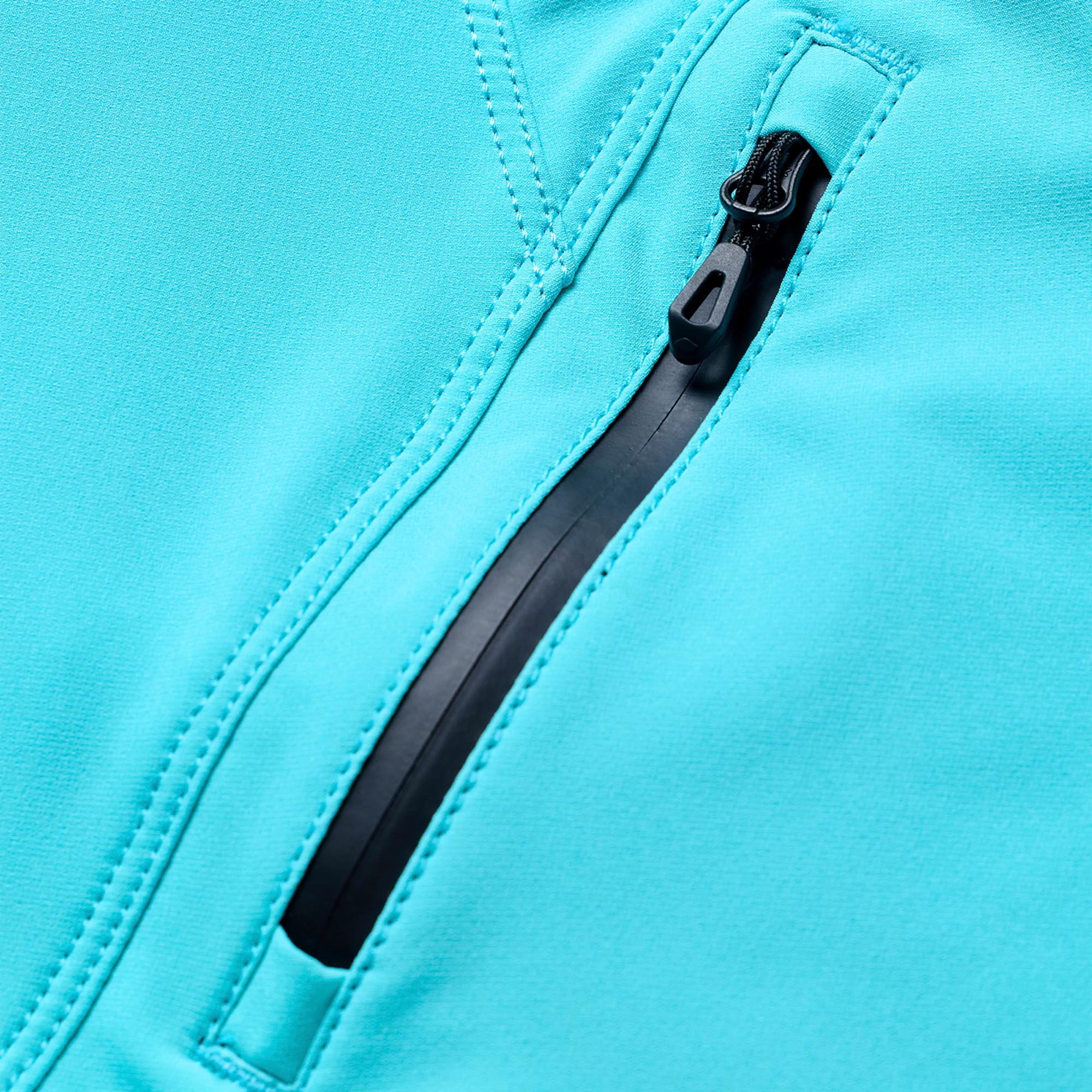 Side view of Troy Lee Designs Sprint Pro Mono Bicycle Pants, turquoise, Size 30 for Men