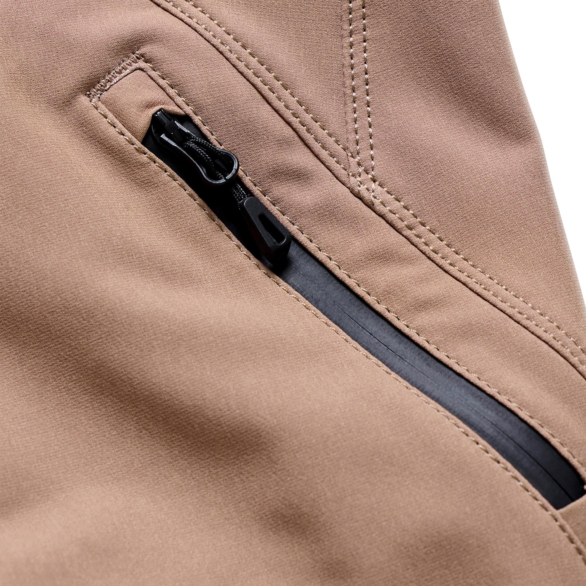 Side view of Troy Lee Designs Sprint Pro Mono Bicycle Pants, brown-beige, Size 30 for Men