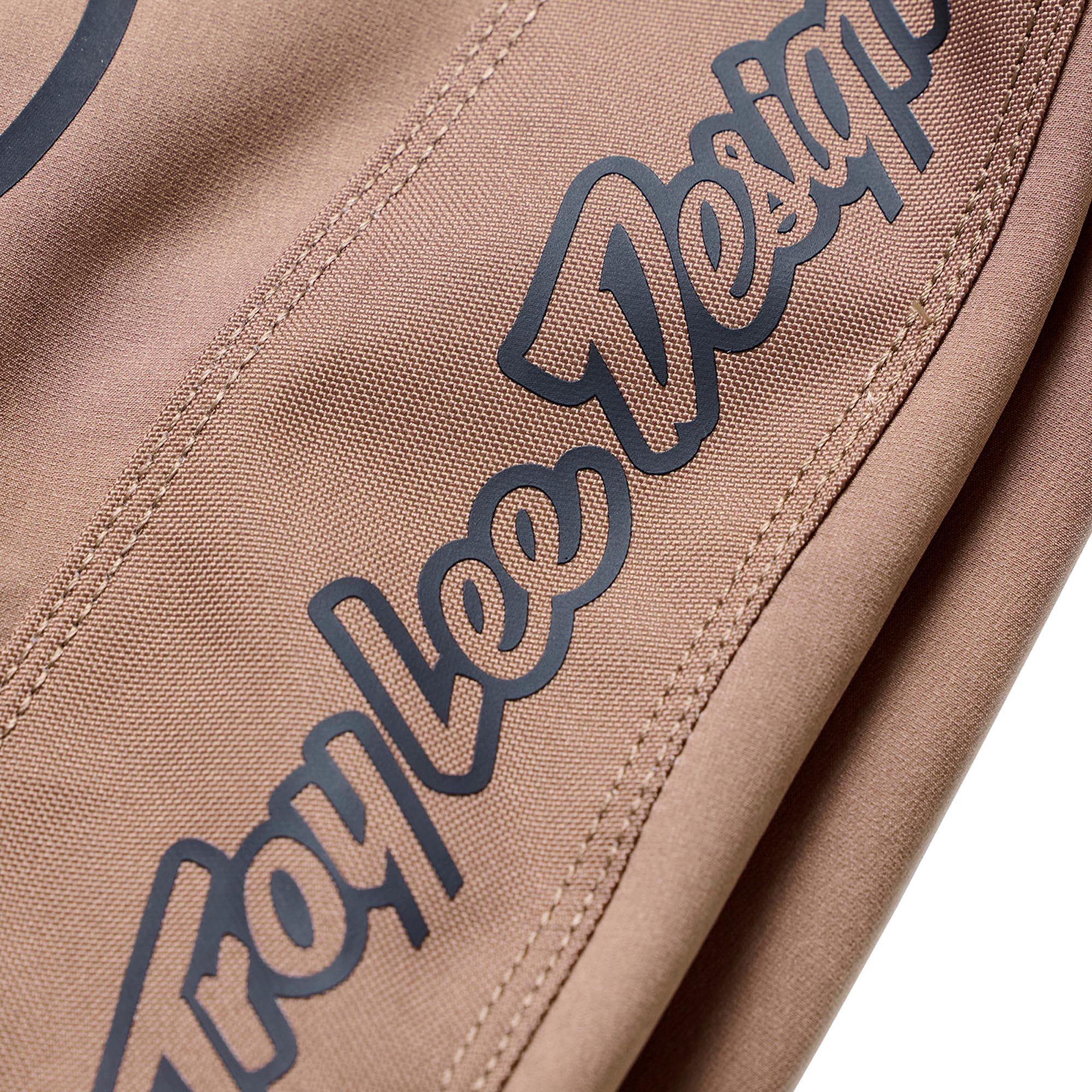 Side view of Troy Lee Designs Sprint Pro Mono Bicycle Pants, brown-beige, Size 30 for Men