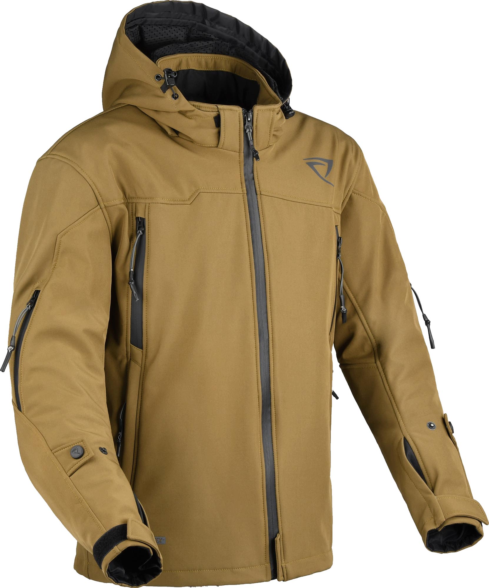 DIFI Jayden Aerotex Veste textile moto imperméable, brun, taille M pour Hommes