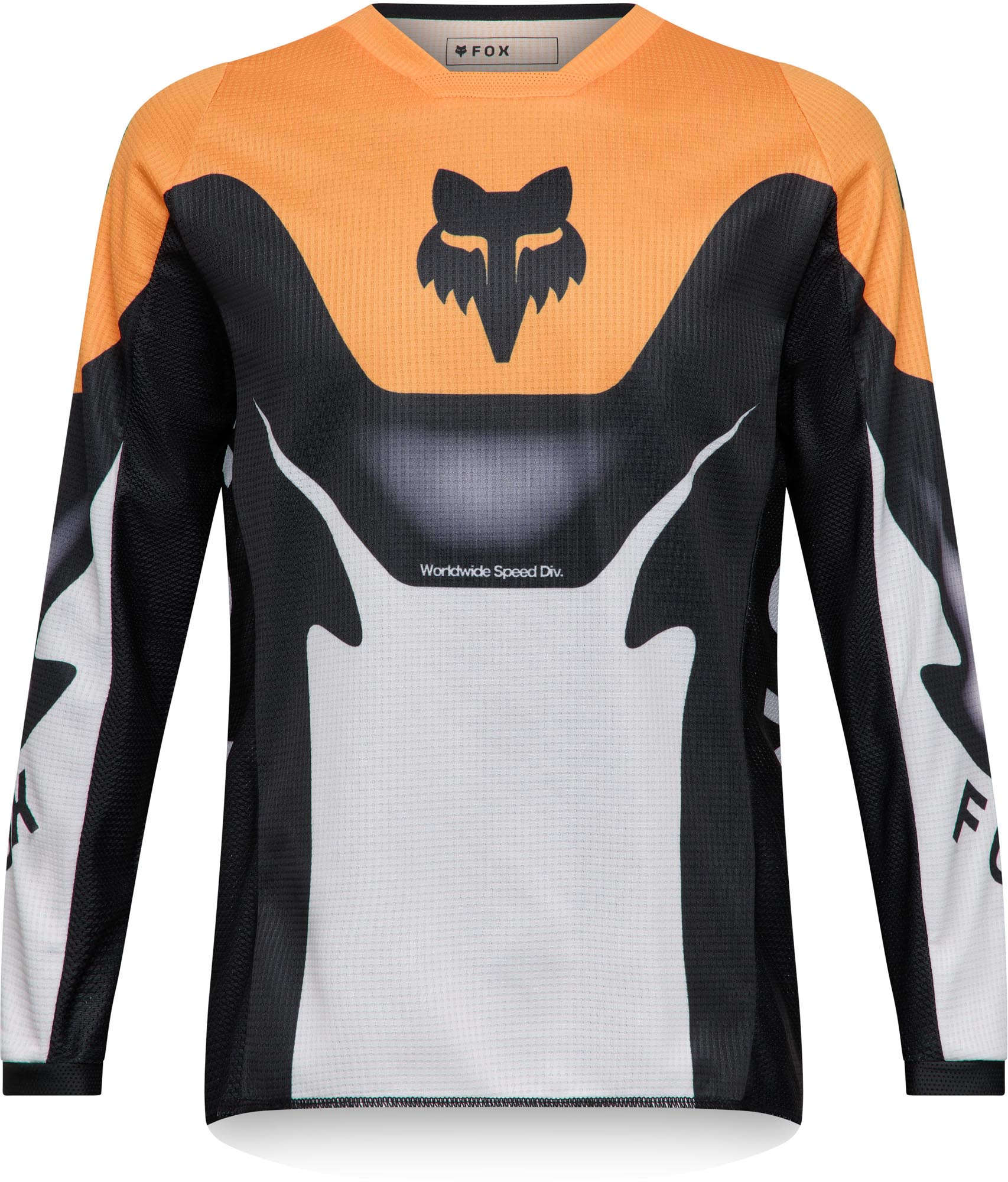 FOX 180 Noble Юношеская майка мотокросса Черный/Белый/Оранжевый YS 