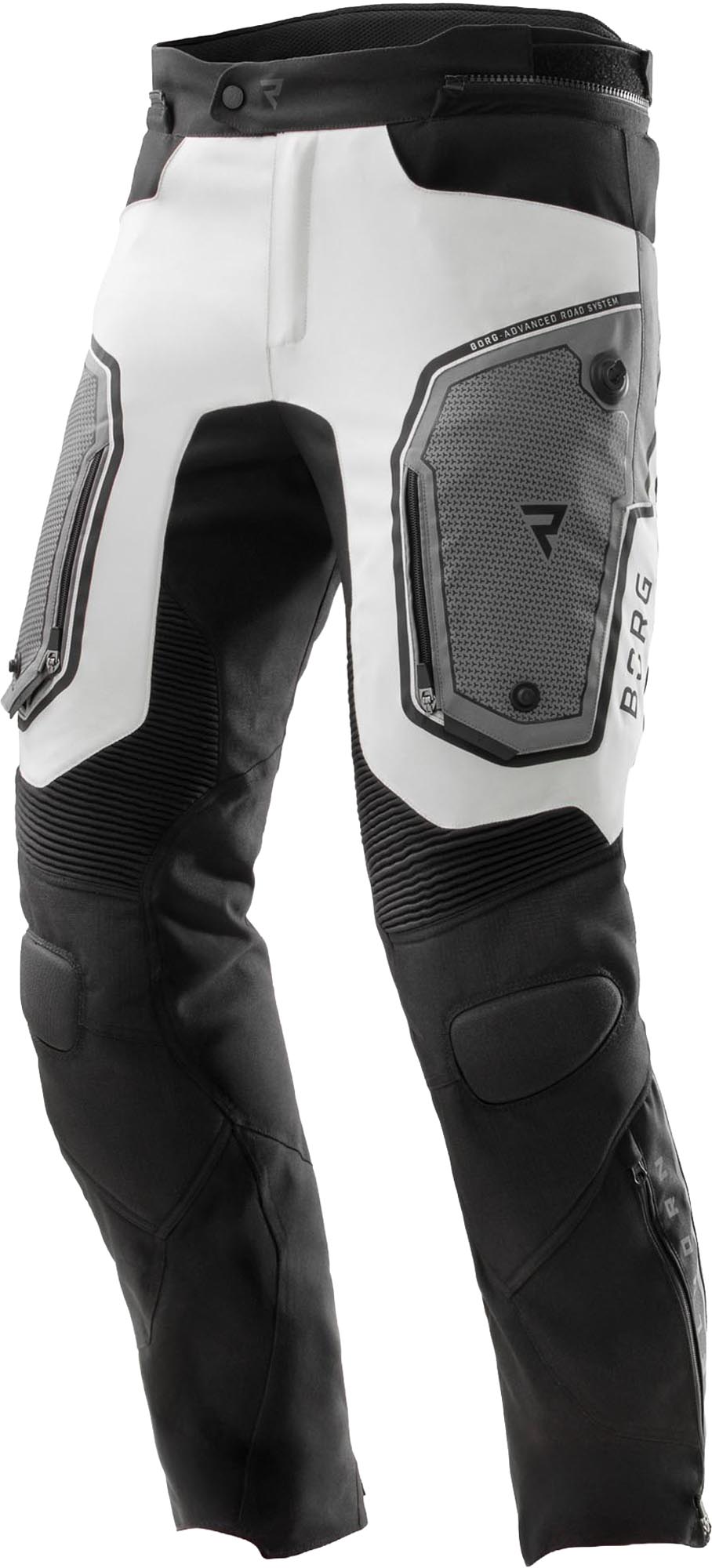 Rebelhorn Borg 2 Pantalon textile de moto imperméable, noir-gris, taille XL pour Hommes