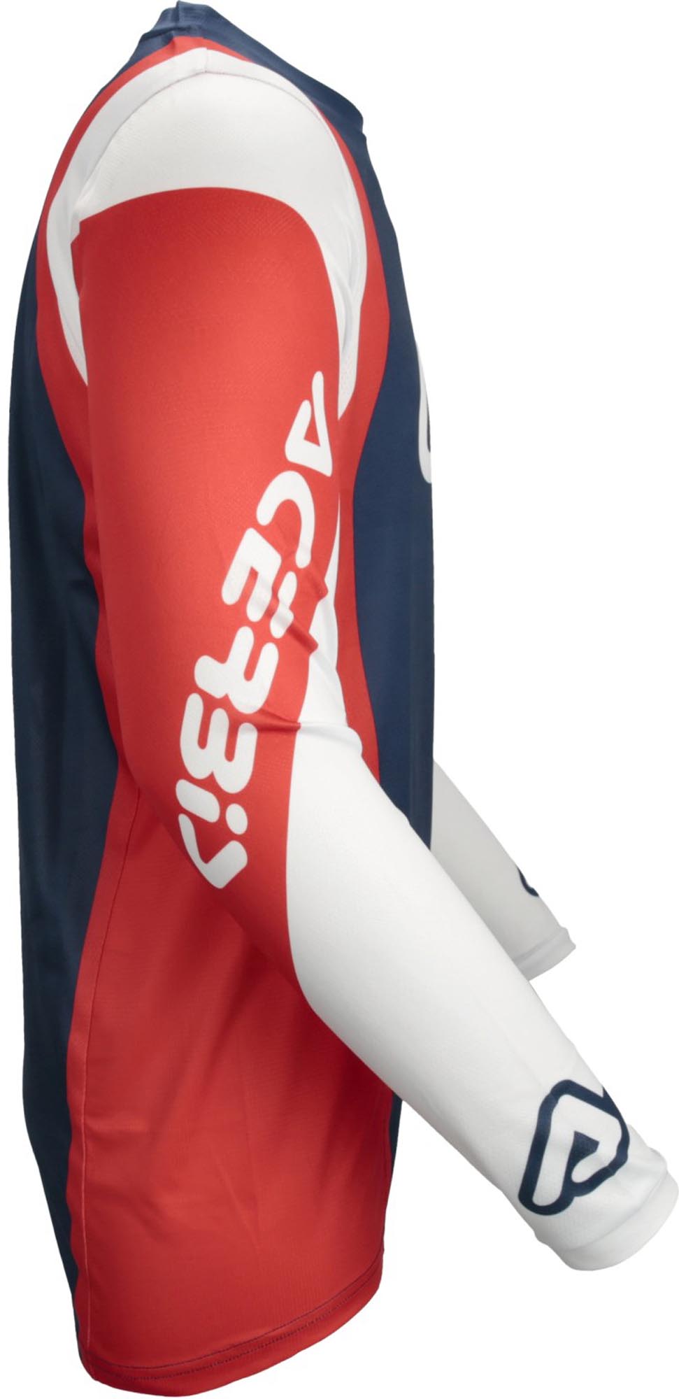 Side view of Acerbis MX J-Track Inc 2.0 Racing Motocross Jersey, Size XL for Men