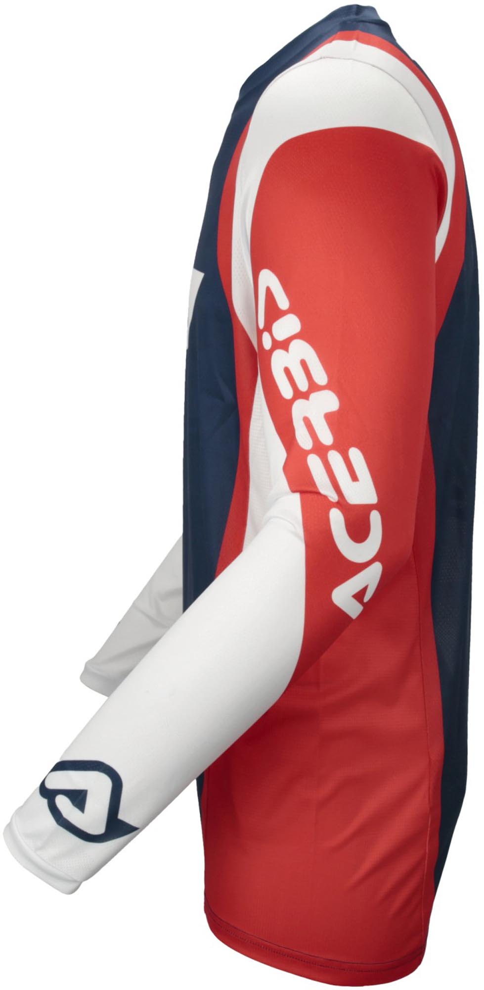 Side view of Acerbis MX J-Track Inc 2.0 Racing Motocross Jersey, Size XL for Men