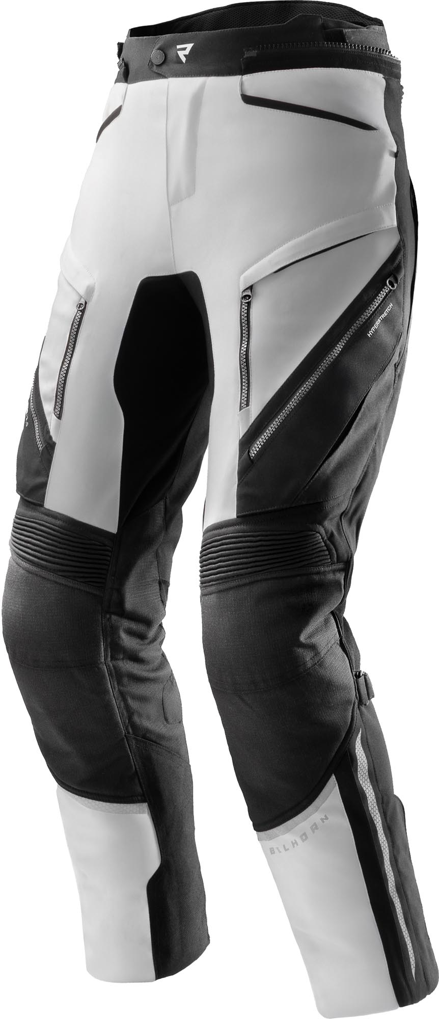 Rebelhorn Hardy 3.0 Waterproof Ladies Motorcycle Textile Pants, Black-Grey, Size L For Women