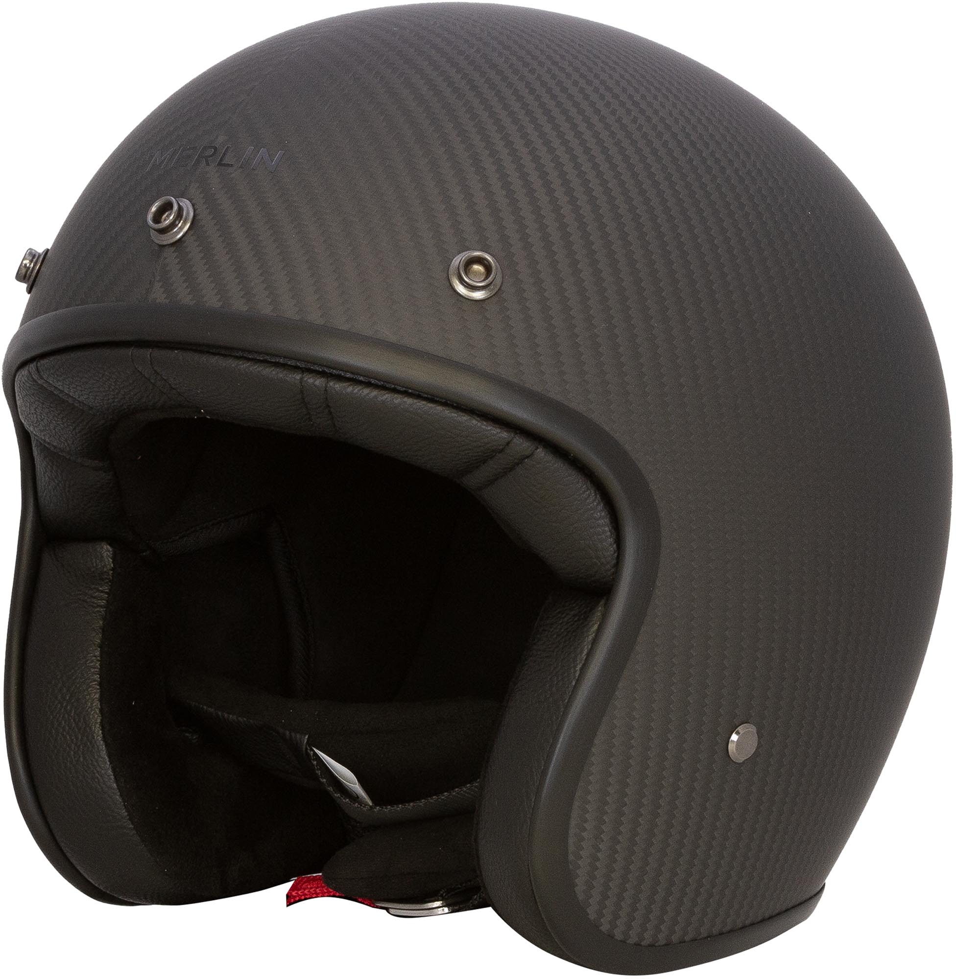 Merlin Blackbird Carbon Casque à réaction, noir, taille 2XL pour Hommes