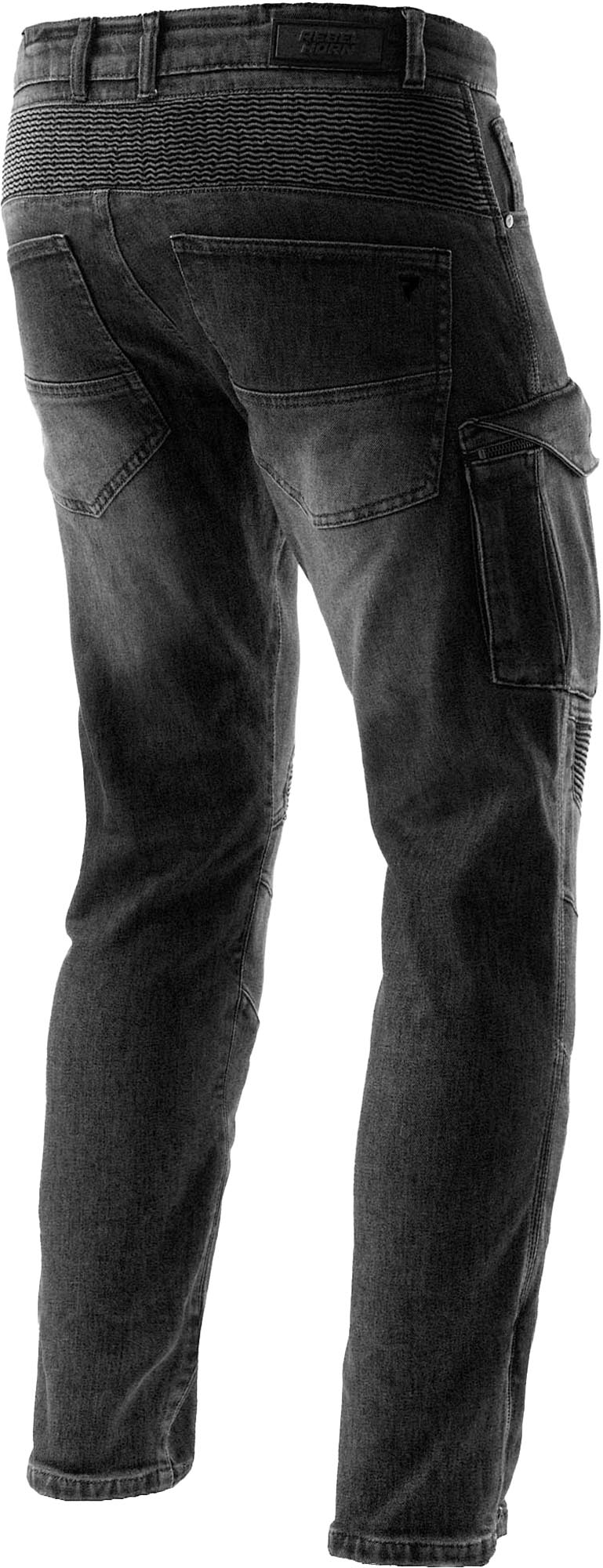 Side view of Rebelhorn Vandal Mono Motorcycle Jeans, Size 34 40 for Men