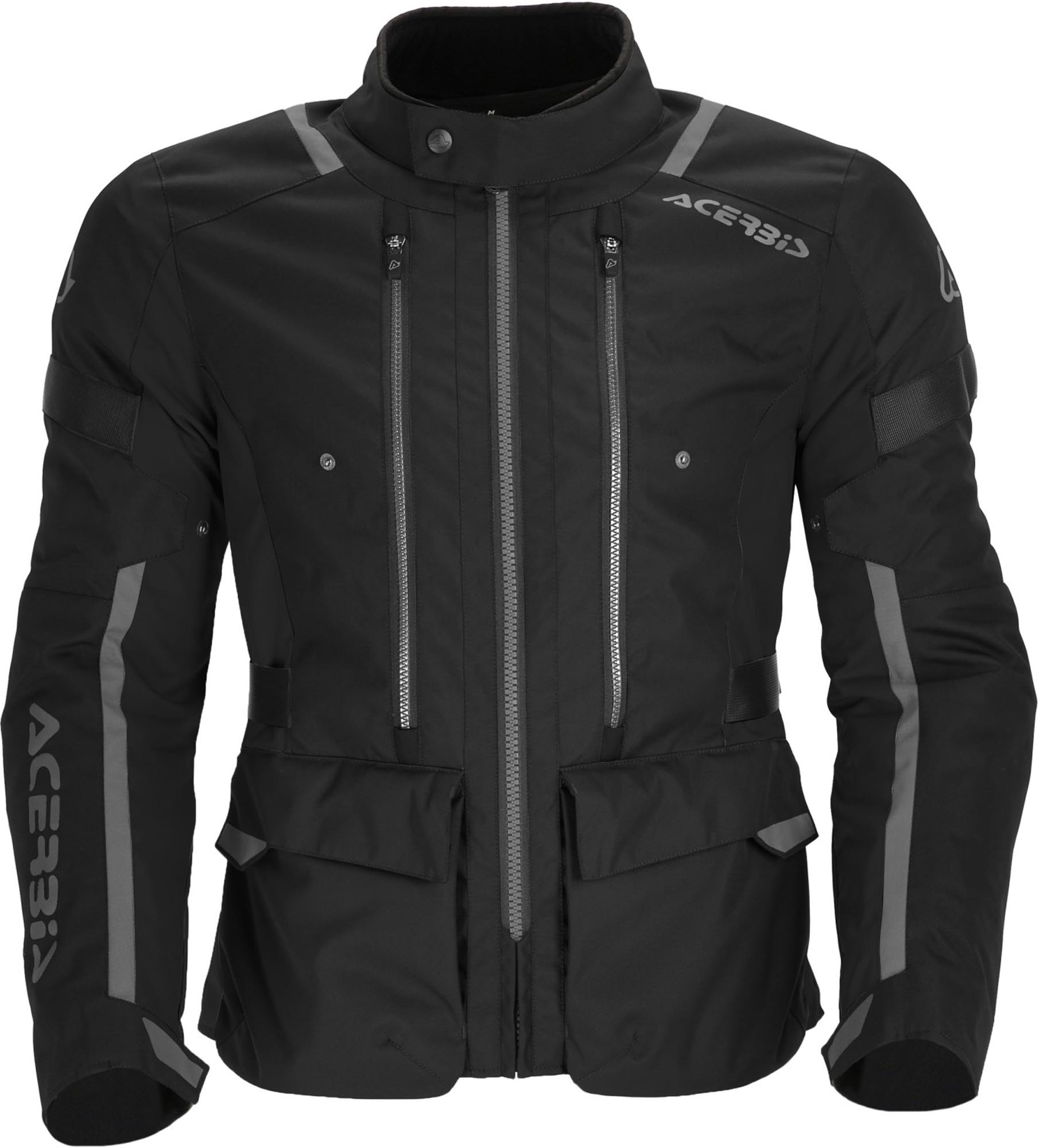 Acerbis X-Travel 2.0 Motorcycle Textile Jacket, Black-Grey, Size Xl For Men