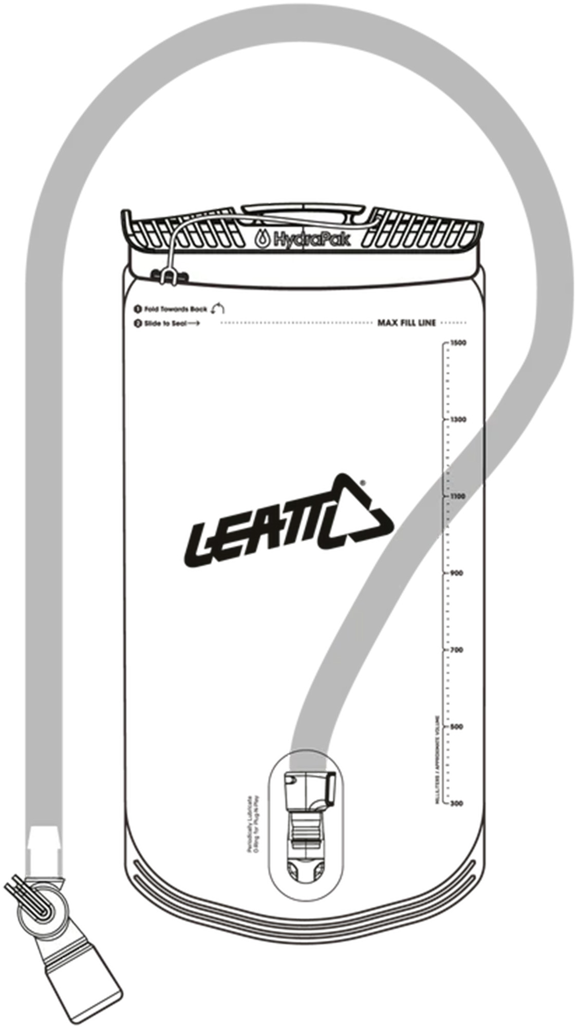 Leatt HydraPak 1.5L Vertical Hydration Bladder for Men-image-474776048