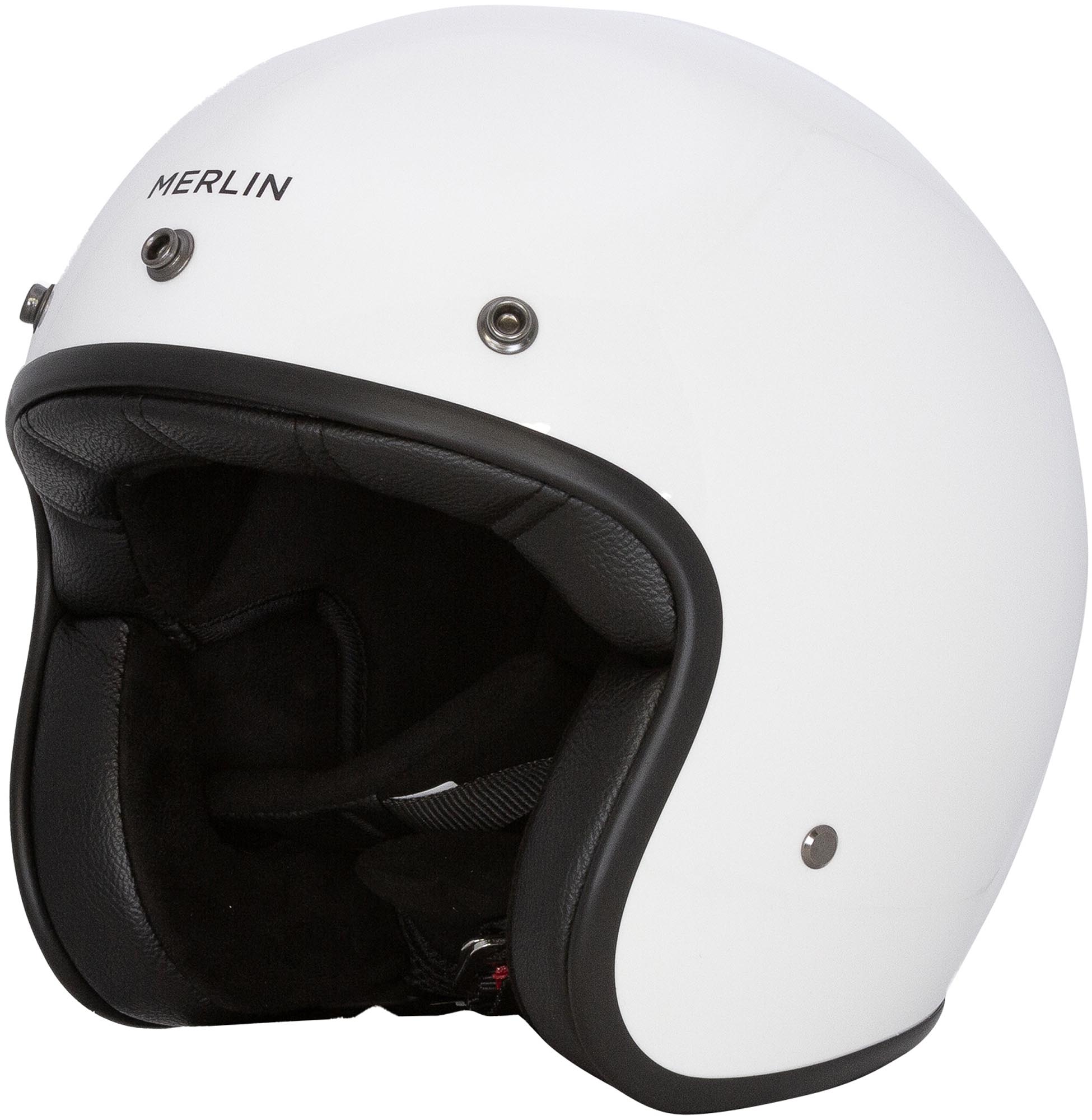 Merlin Blackbird Gloss Casque à réaction, noir, taille 2XL pour Hommes