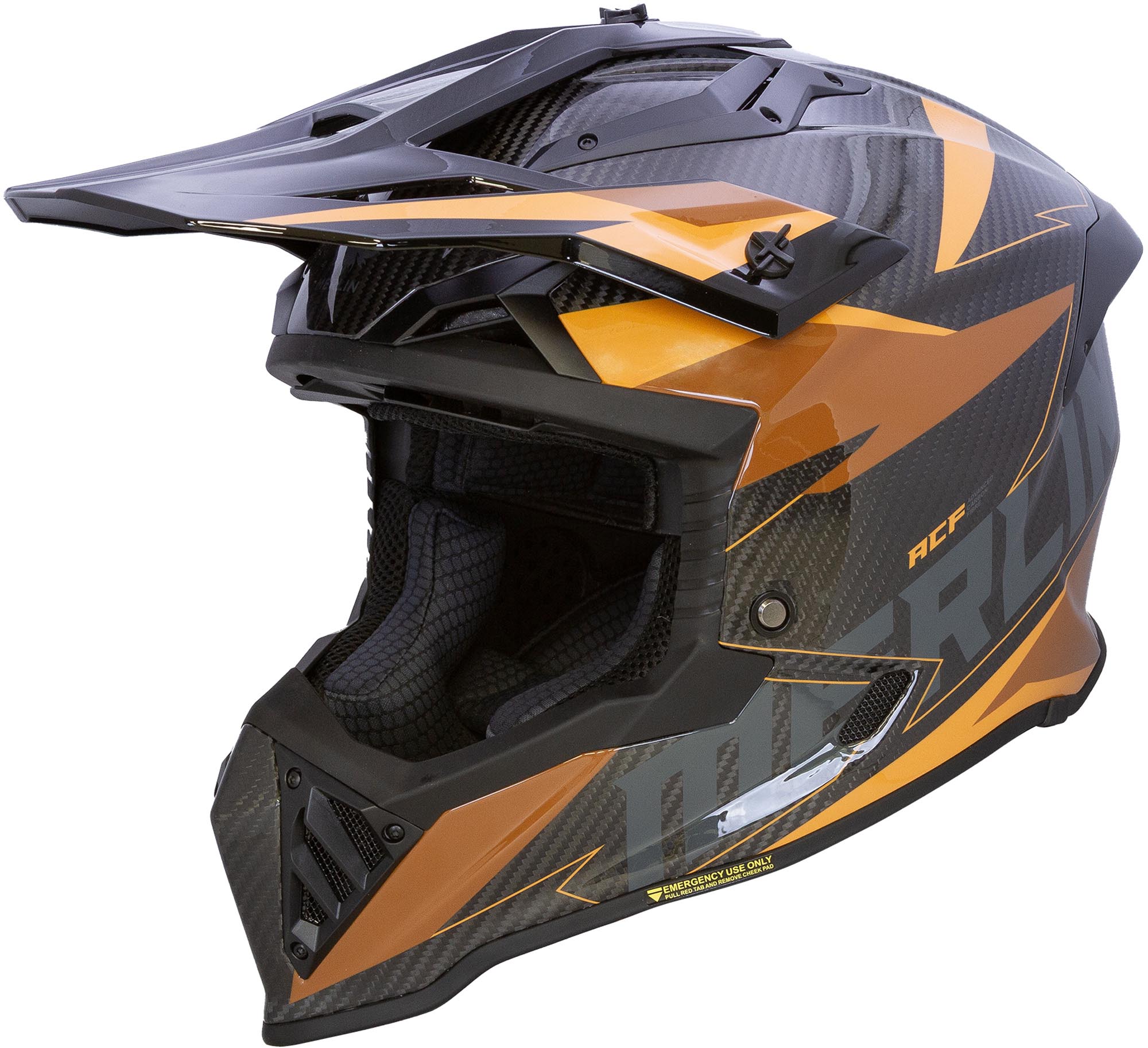 Merlin Recon Code Gloss Carbon Casque de motocross, taille 2XL pour Hommes
