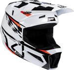 Leatt 3.5 Checkered Junior Motocross Helm mit Brille