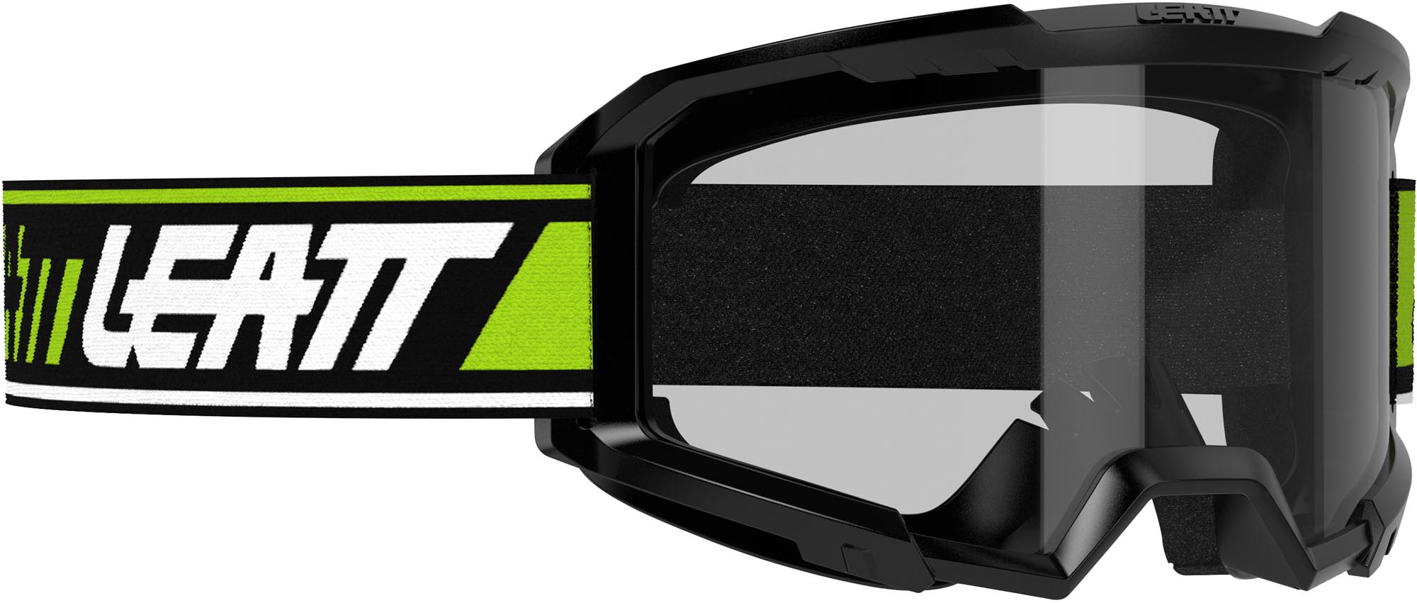 Leatt Vizion 2.5 Lines Motocross Goggles, black-yellow for Men-image-704309809