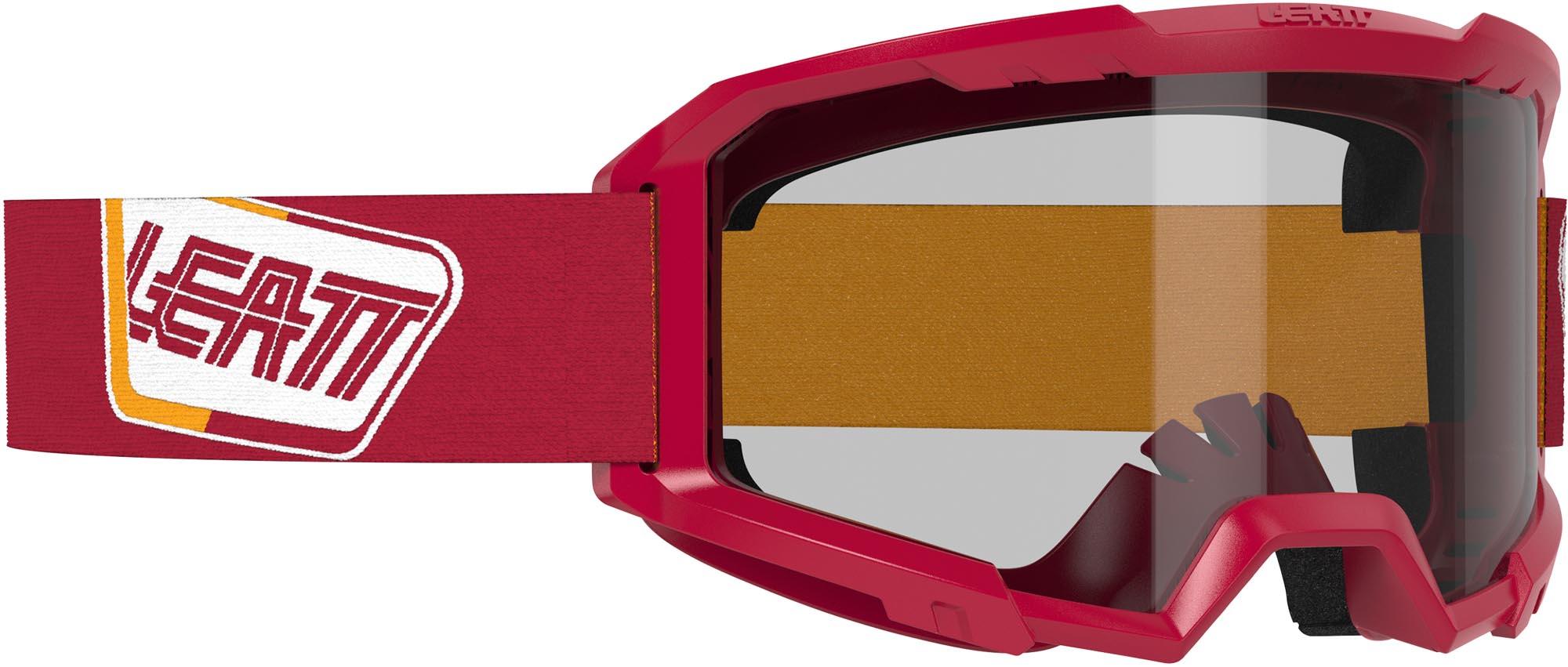 Leatt Men's Red Vizion 2.5 Logo Motocross Goggles, For