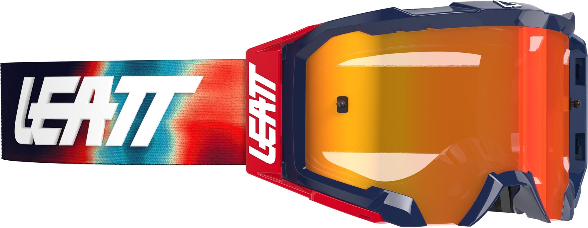 Leatt Men's Red Blue Velocity 5.5 Iriz Gradient Motocross Goggles, Red-Blue For